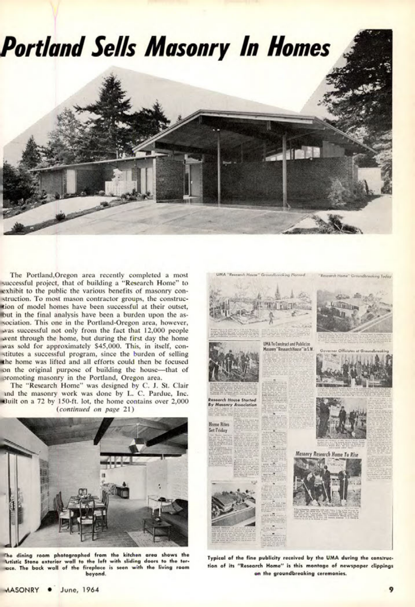 Masonry Magazine June 1964 Page. 9
