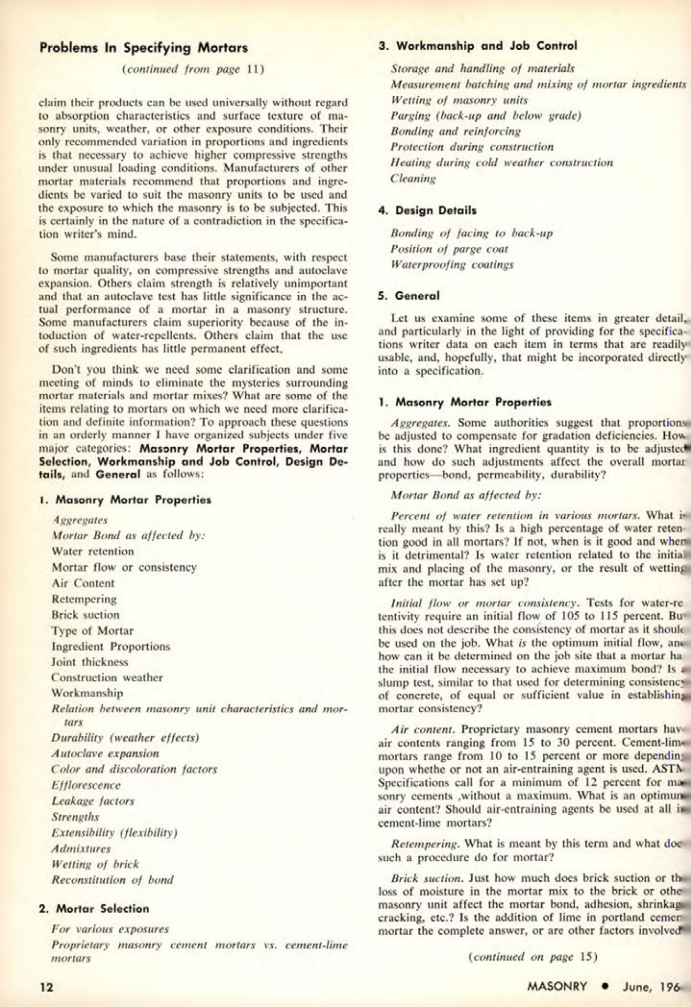 Masonry Magazine June 1964 Page. 12