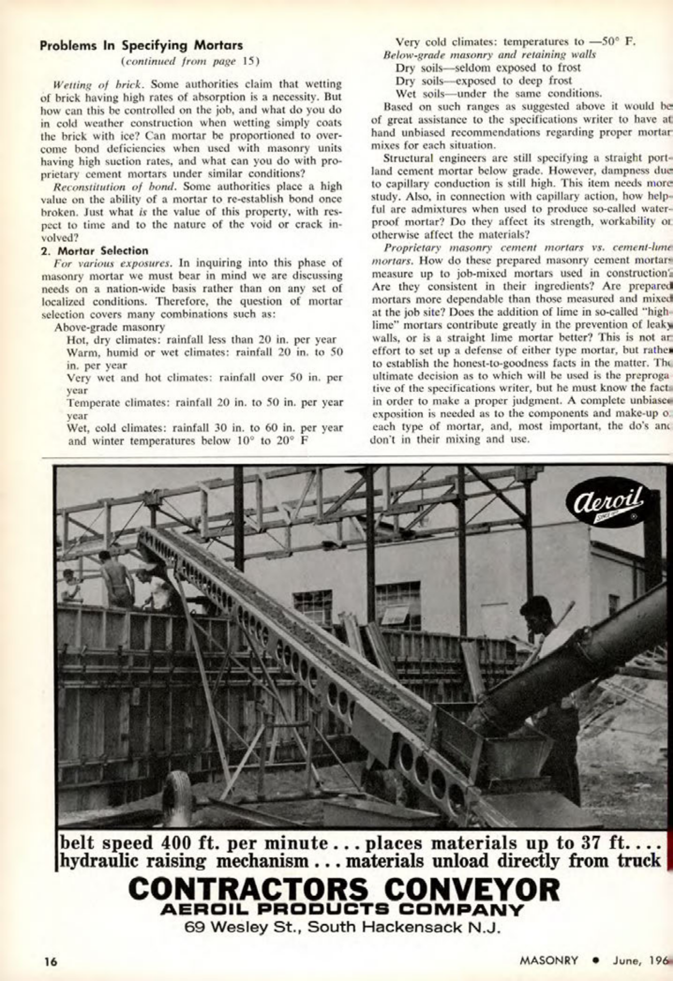 Masonry Magazine June 1964 Page. 16