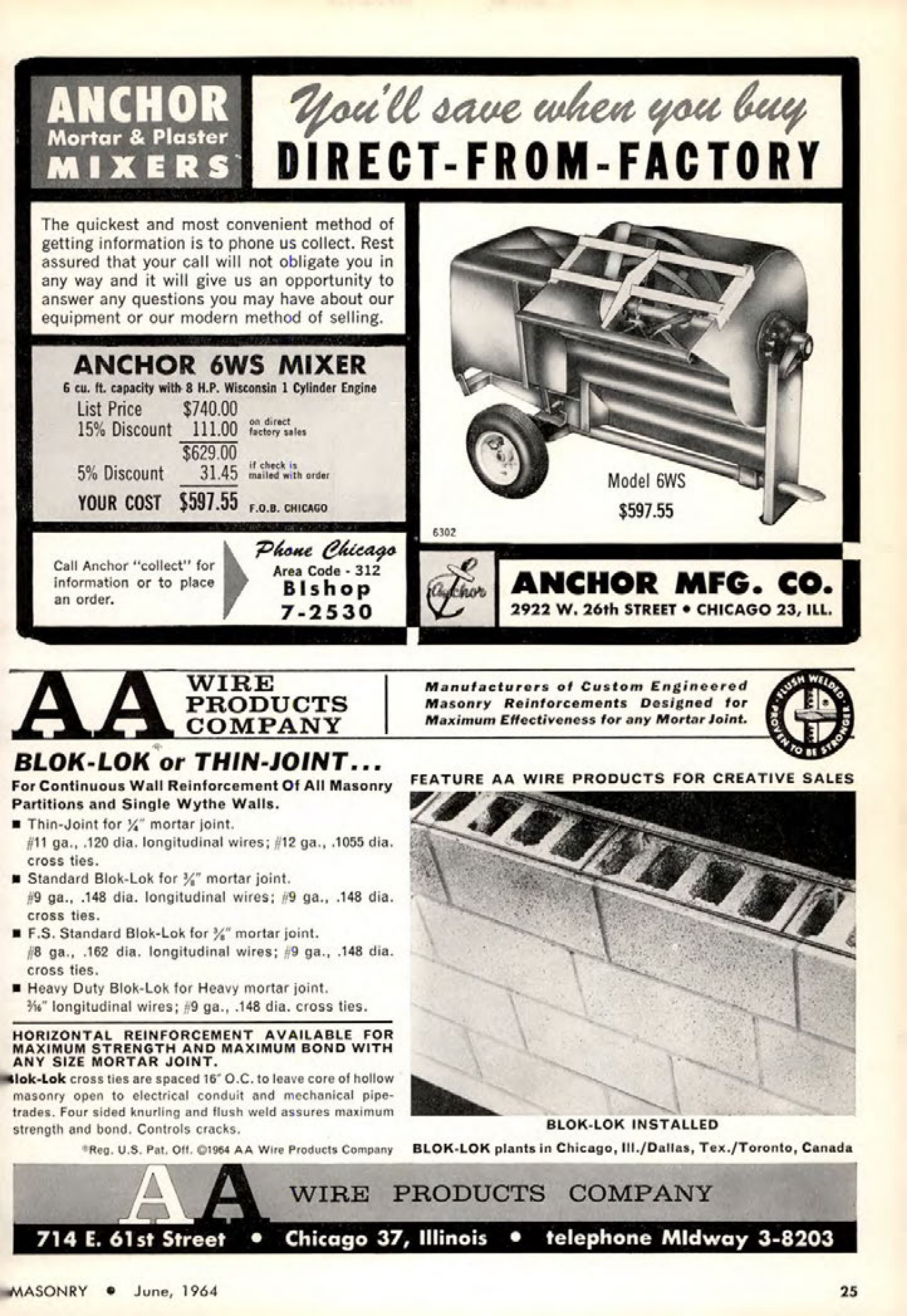 Masonry Magazine June 1964 Page. 25