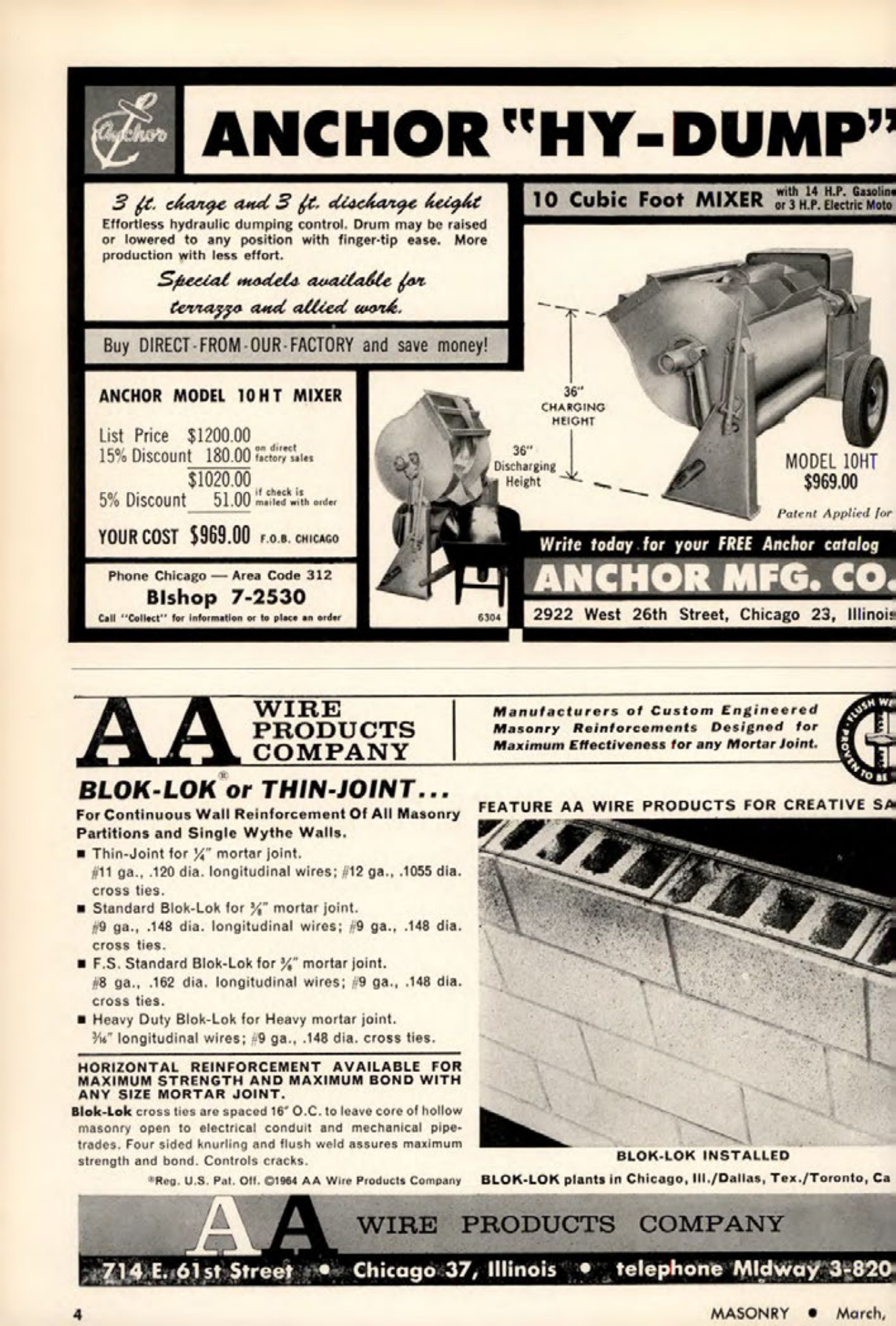 Masonry Magazine March 1964 Page. 4