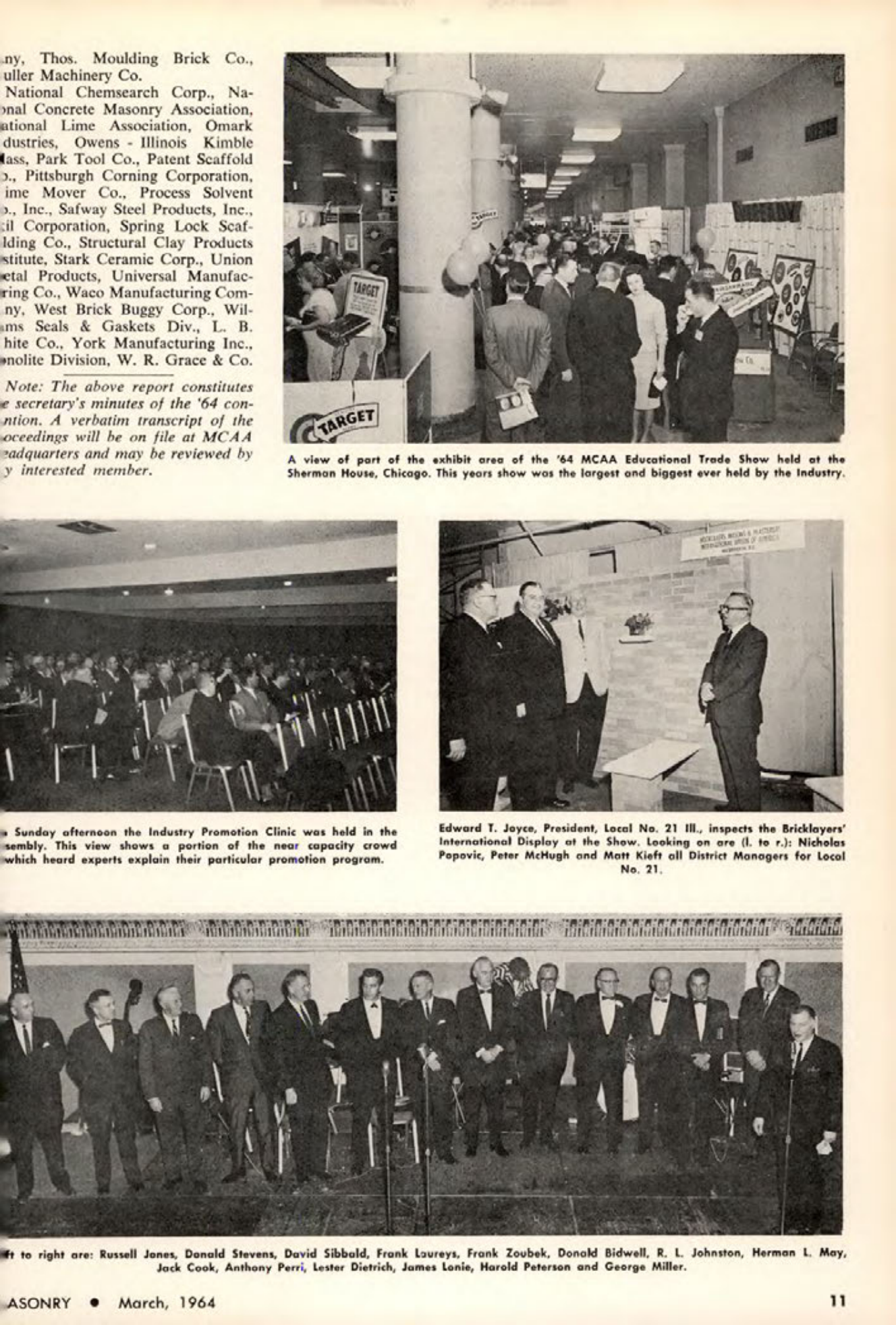 Masonry Magazine March 1964 Page. 11
