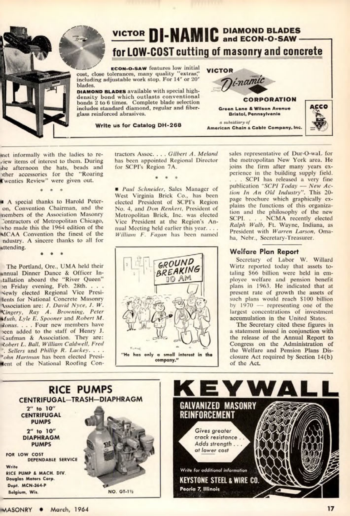 Masonry Magazine March 1964 Page. 17