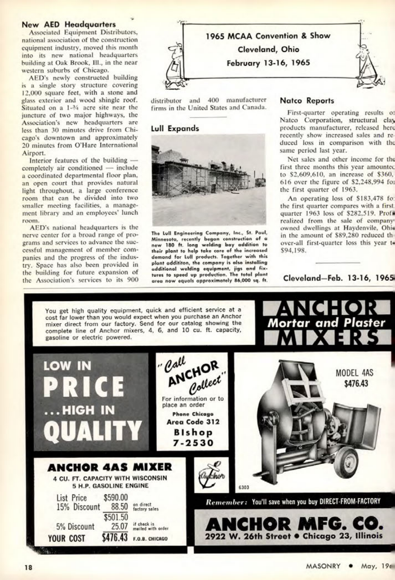 Masonry Magazine May 1964 Page. 18