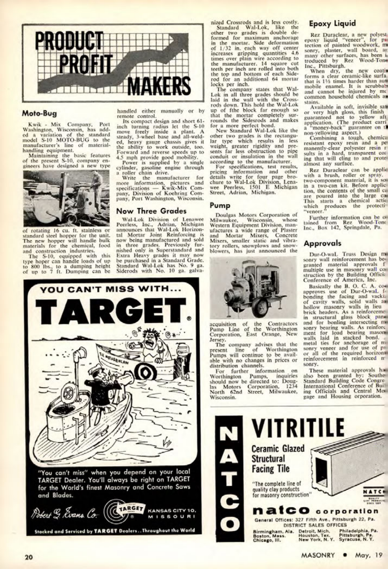 Masonry Magazine May 1964 Page. 20