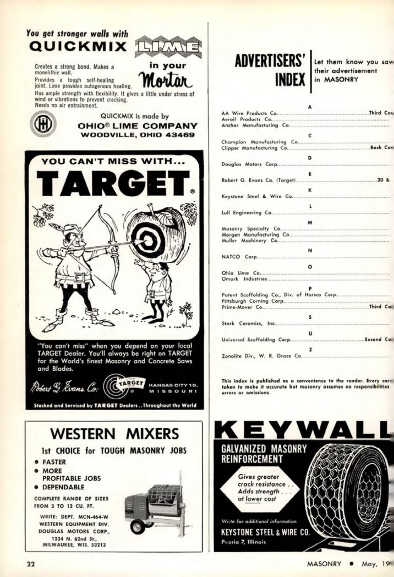 Masonry Magazine May 1964 Page. 22