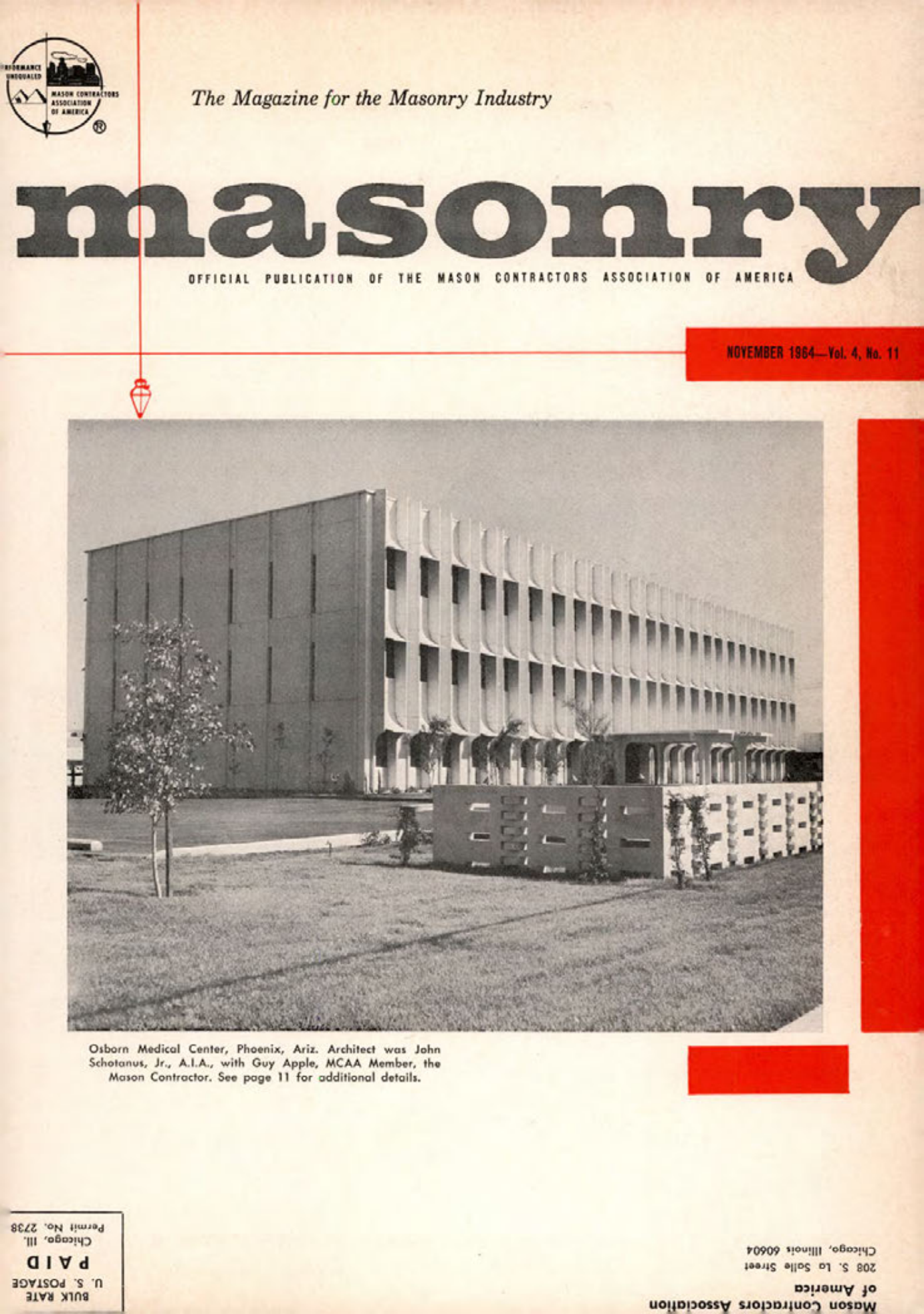 Masonry Magazine November 1964 Page. 1