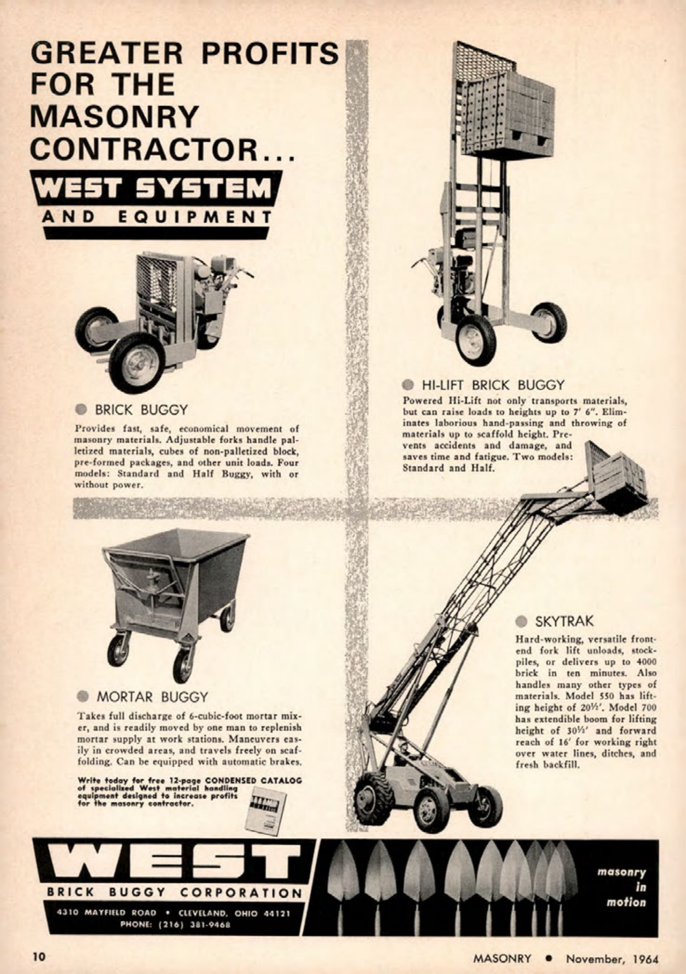 Masonry Magazine November 1964 Page. 10