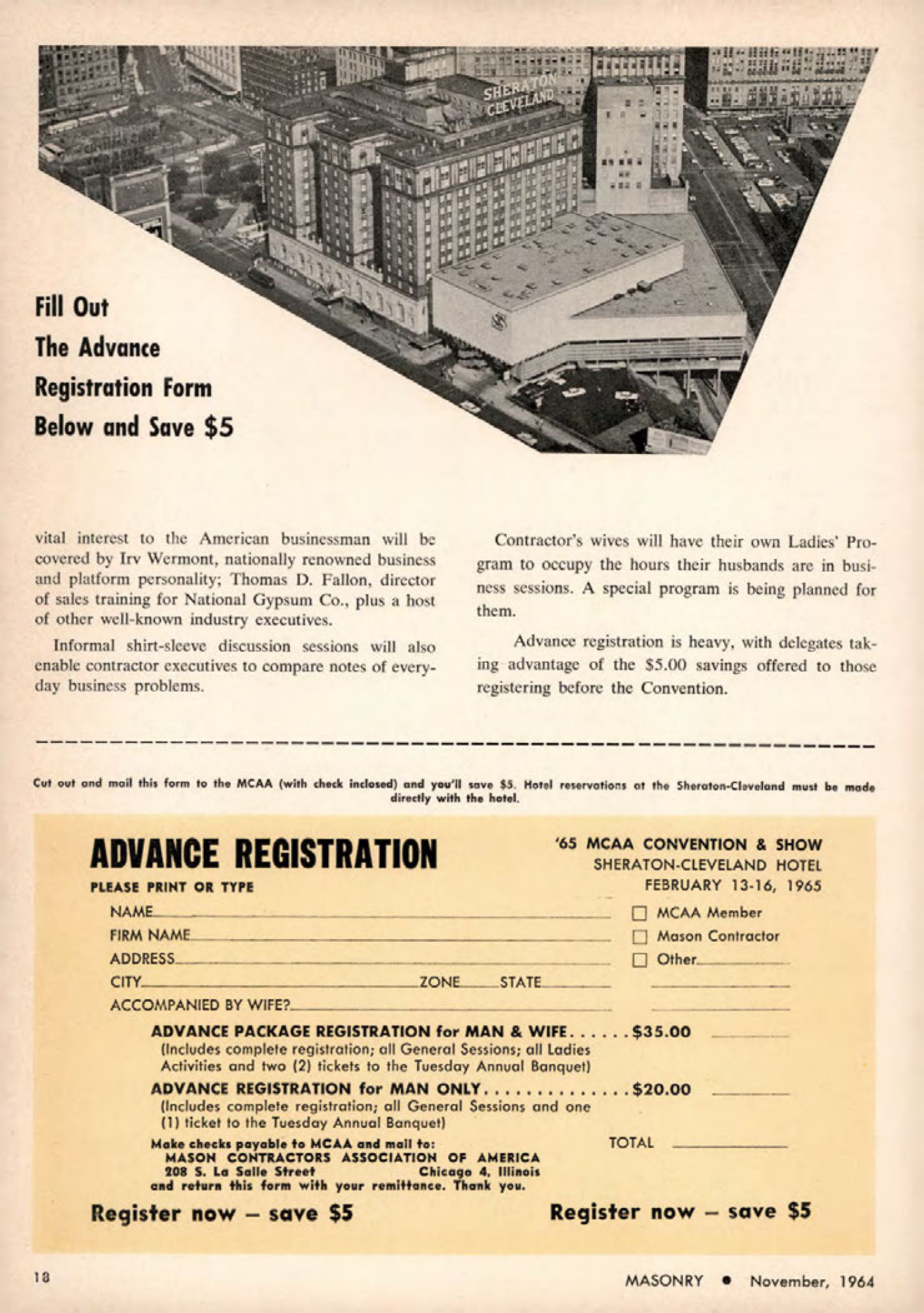 Masonry Magazine November 1964 Page. 18