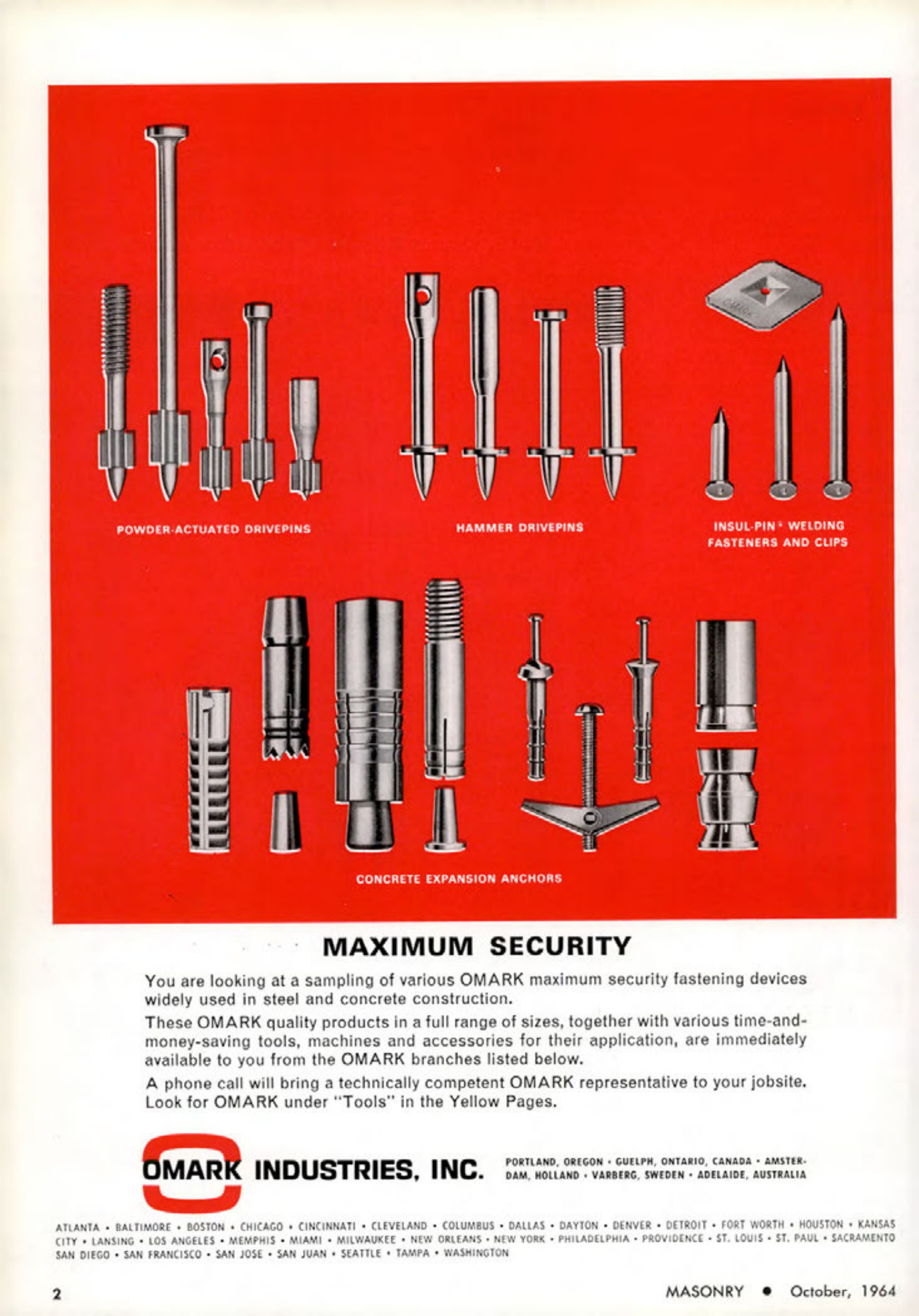 Masonry Magazine October 1964 Page. 2