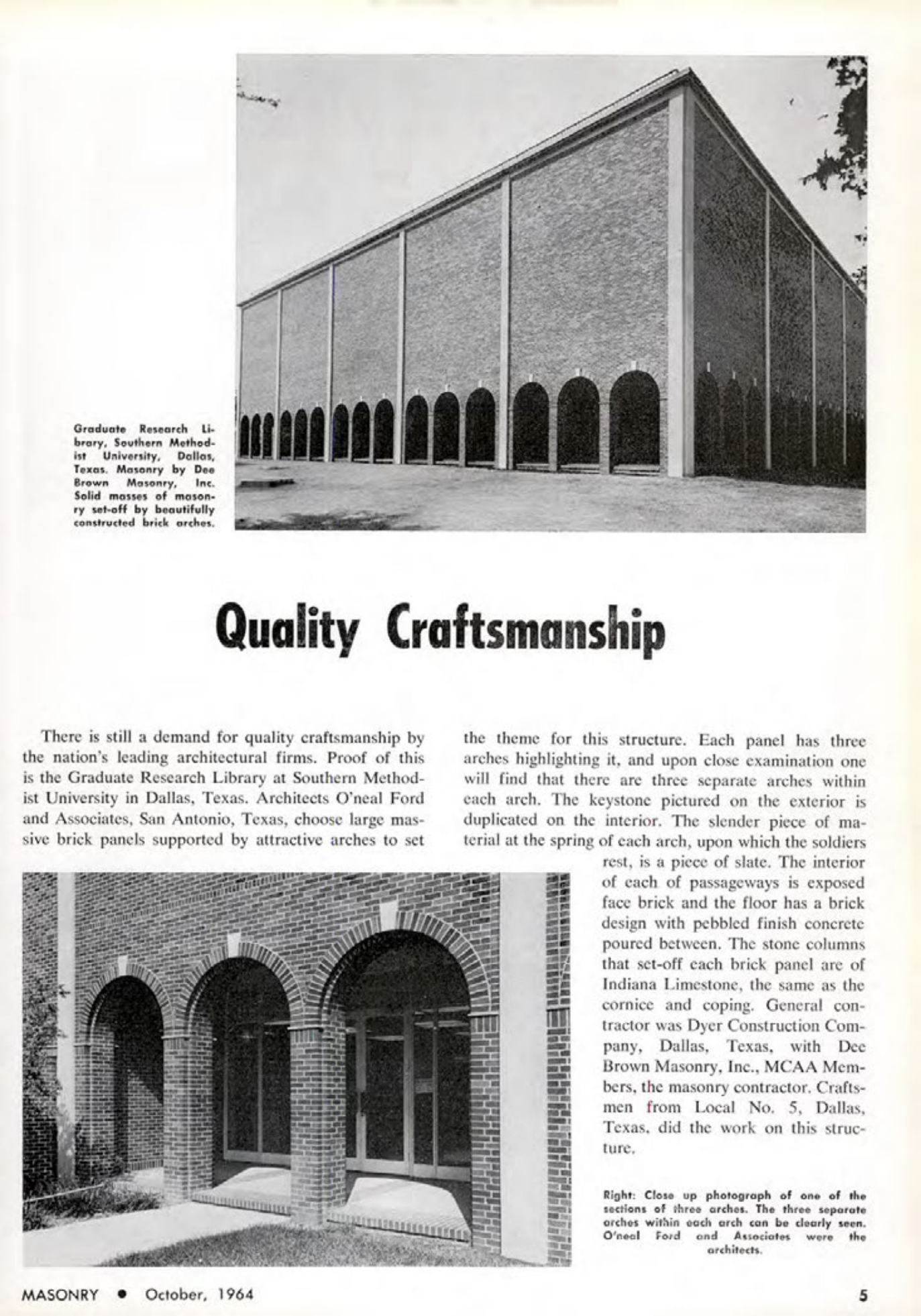 Masonry Magazine October 1964 Page. 5