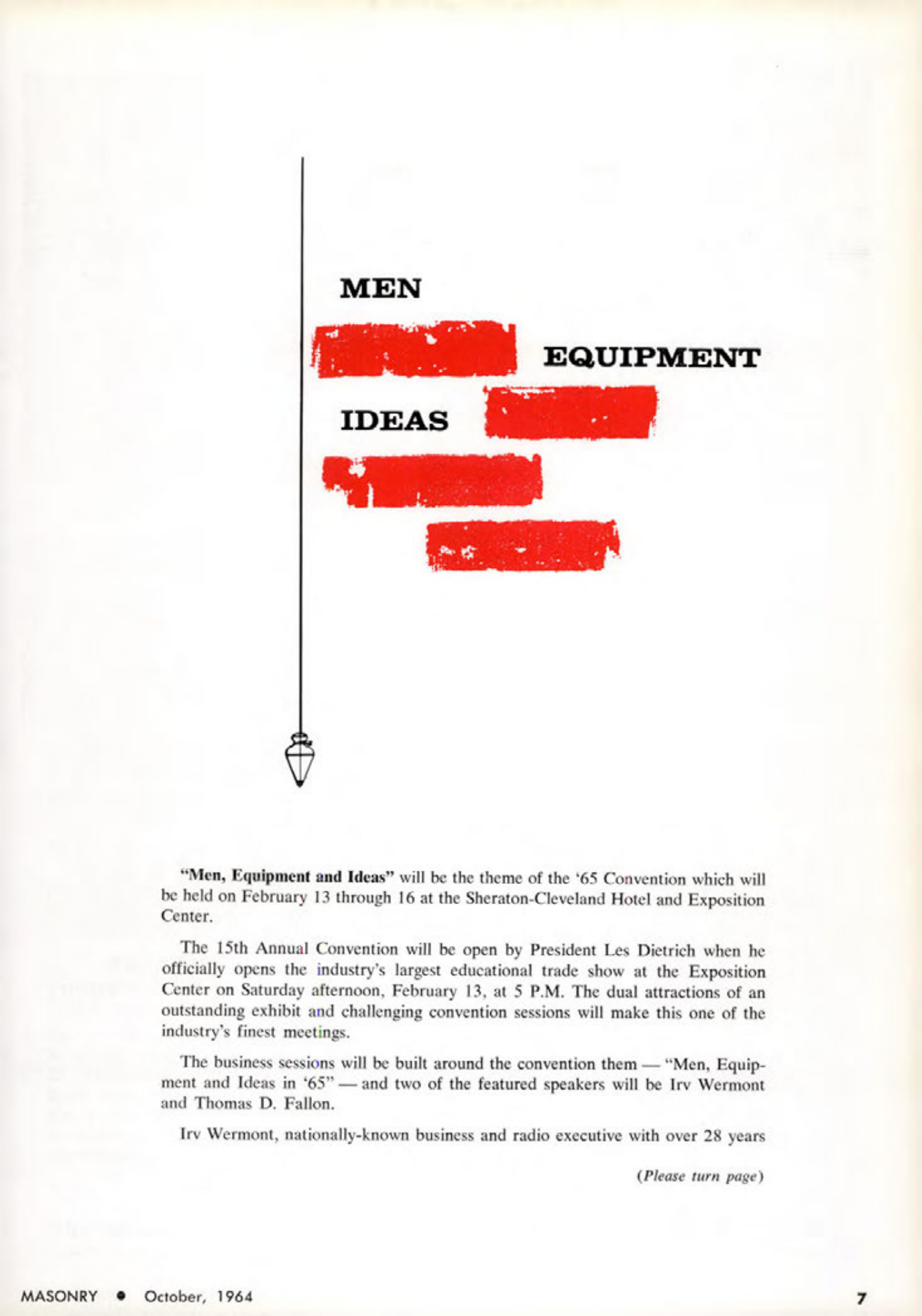 Masonry Magazine October 1964 Page. 7