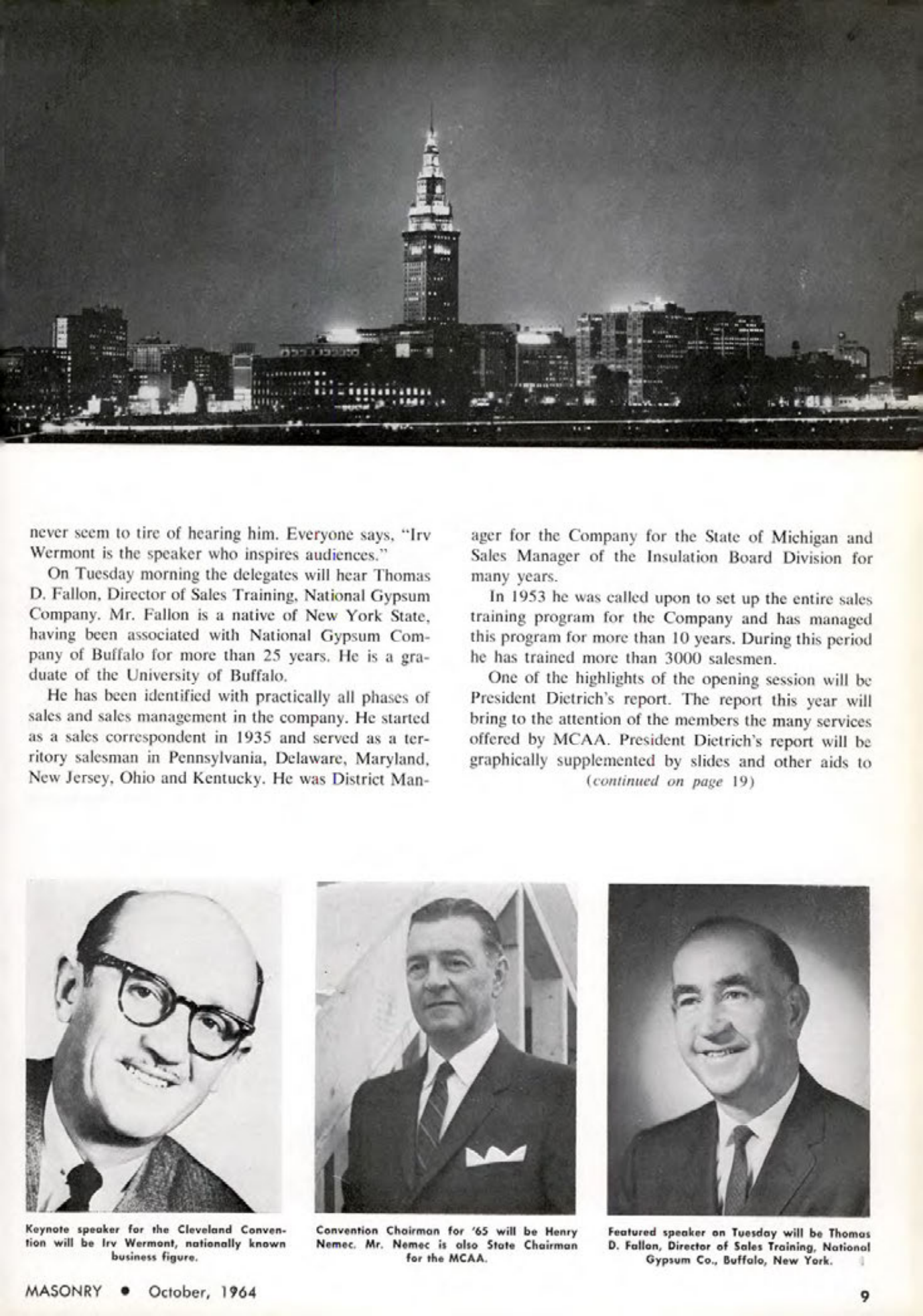 Masonry Magazine October 1964 Page. 9