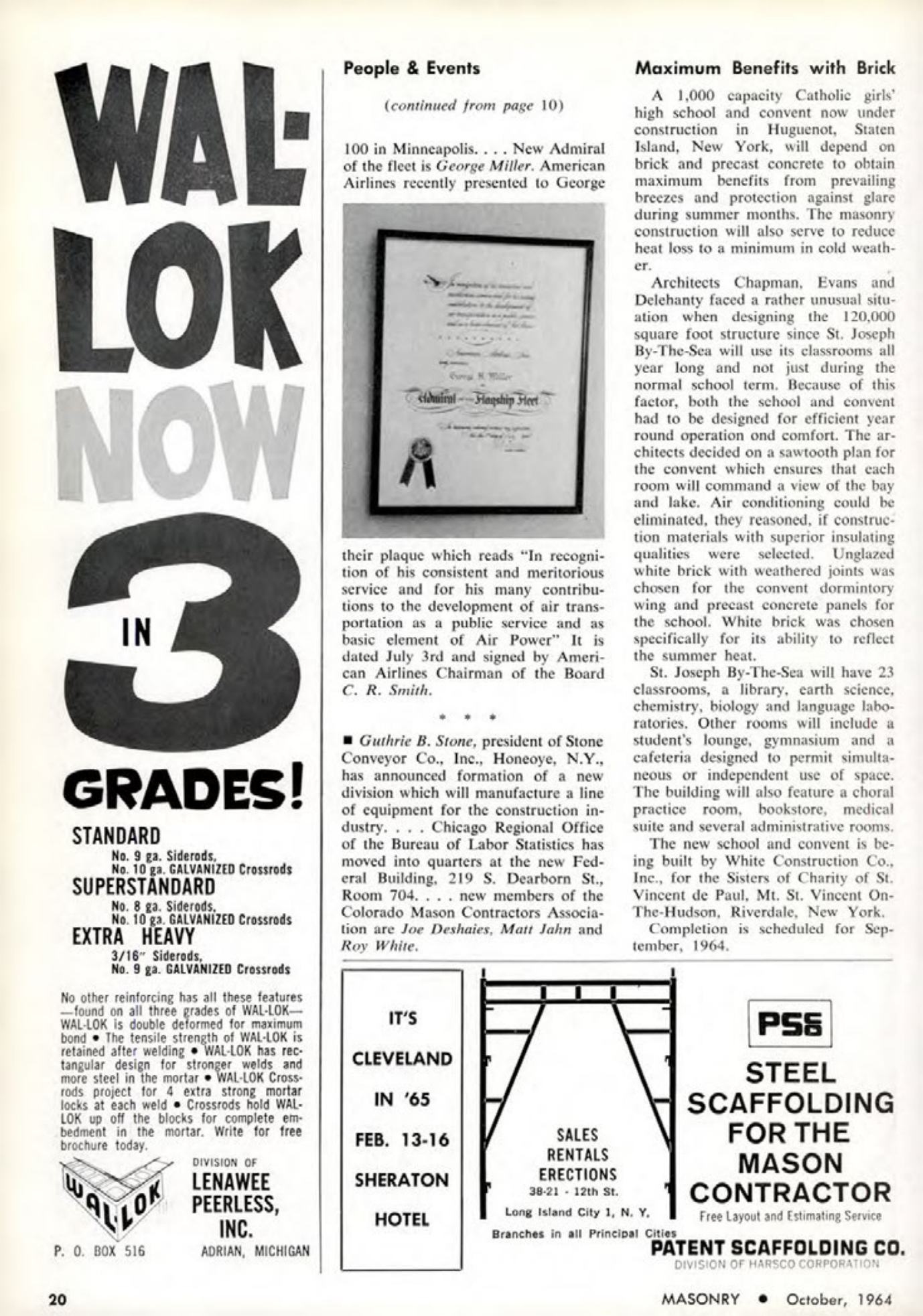 Masonry Magazine October 1964 Page. 20