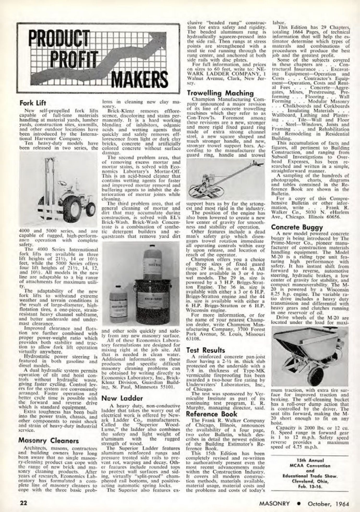 Masonry Magazine October 1964 Page. 22