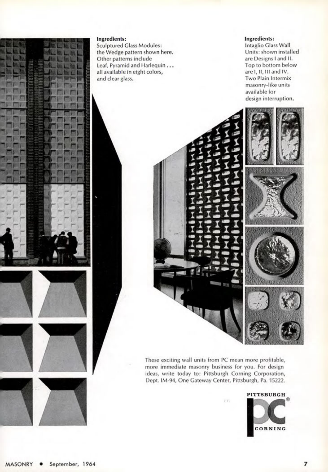 Masonry Magazine September 1964 Page. 7