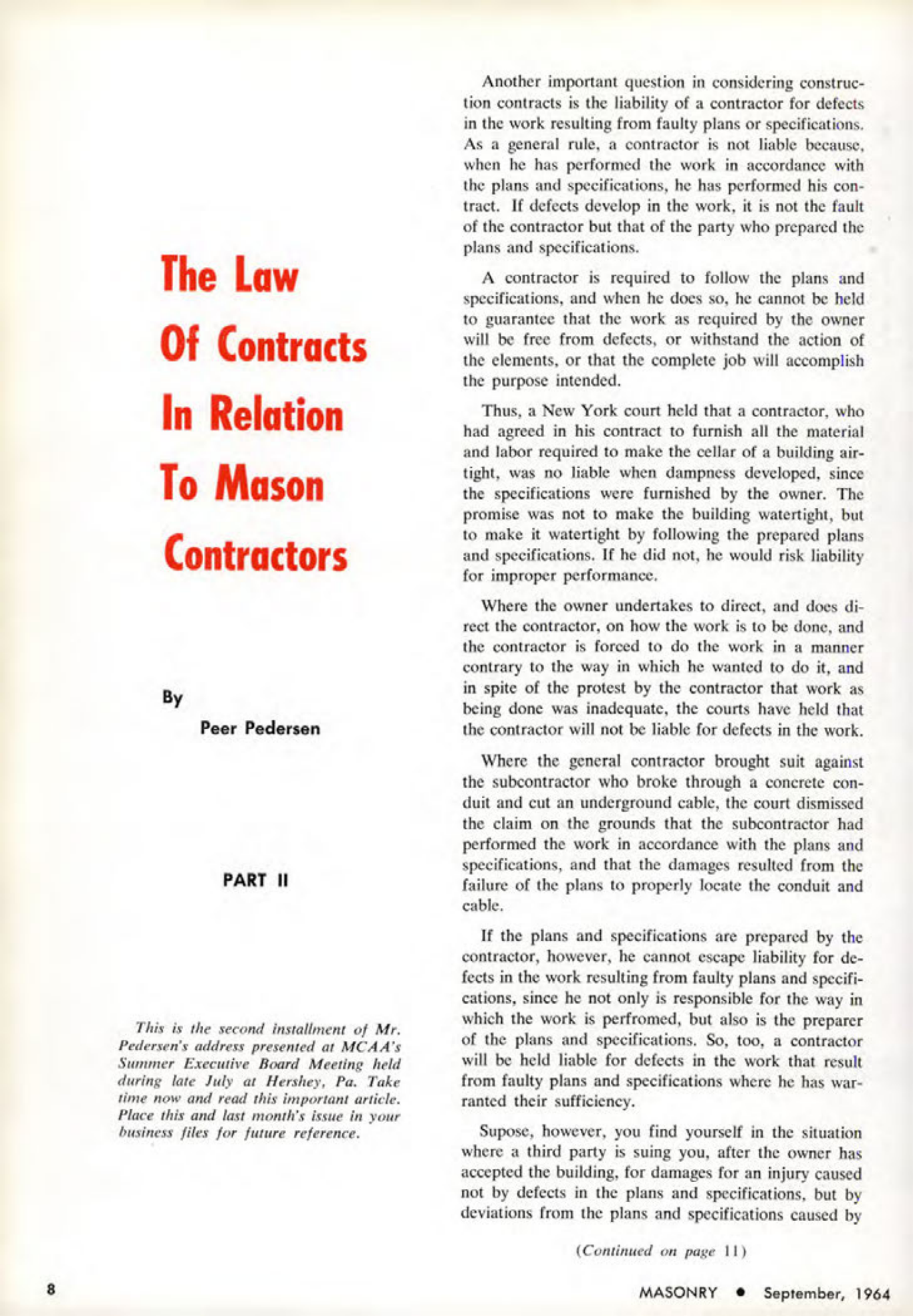 Masonry Magazine September 1964 Page. 8