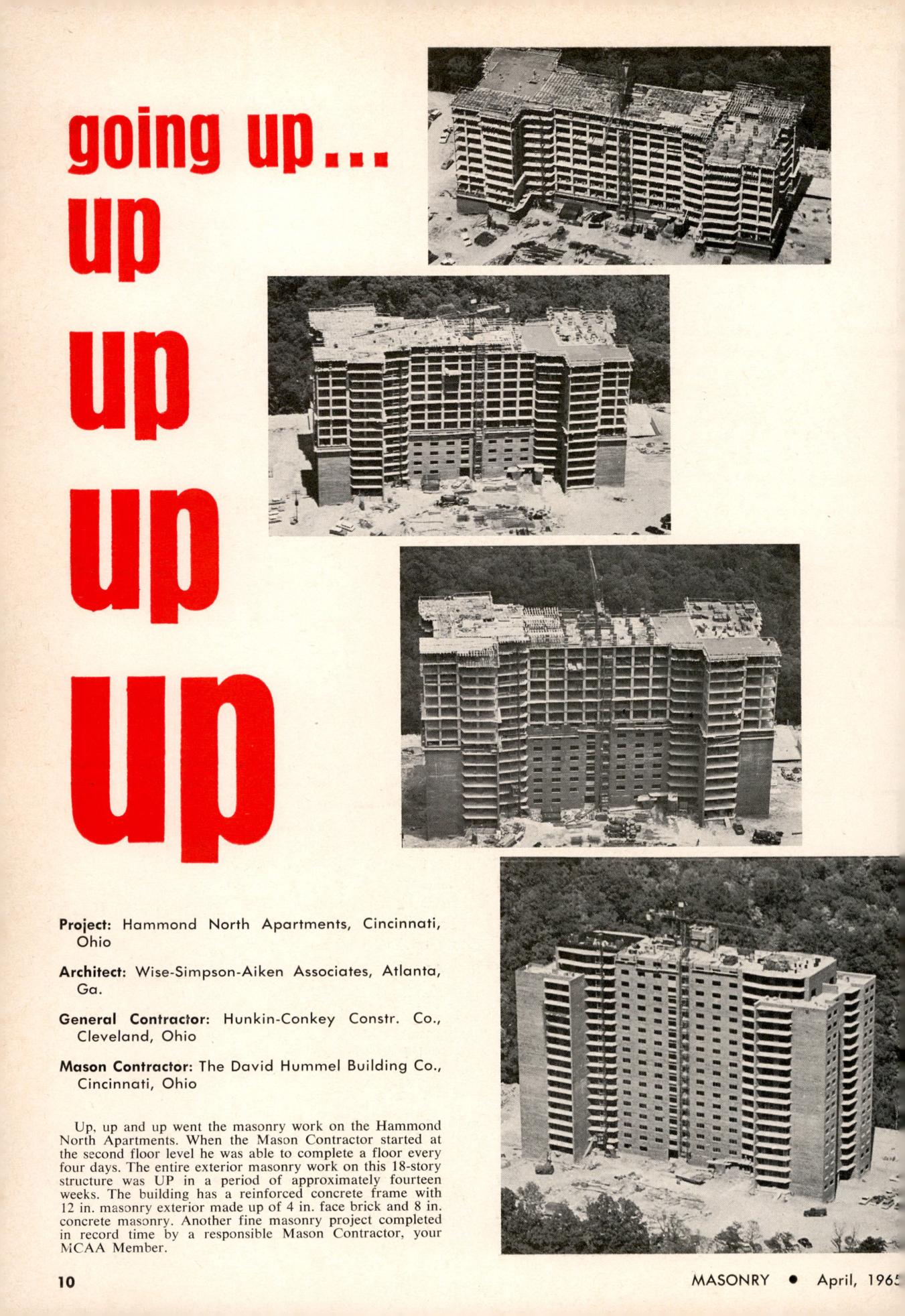 Masonry Magazine April 1965 Page. 10