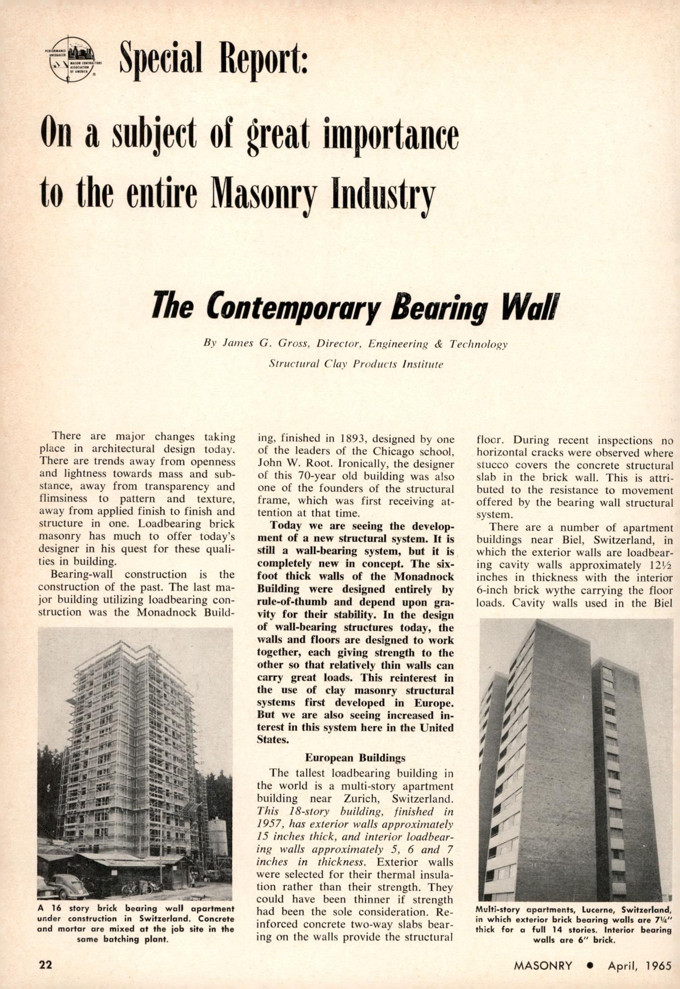 Masonry Magazine April 1965 Page. 22
