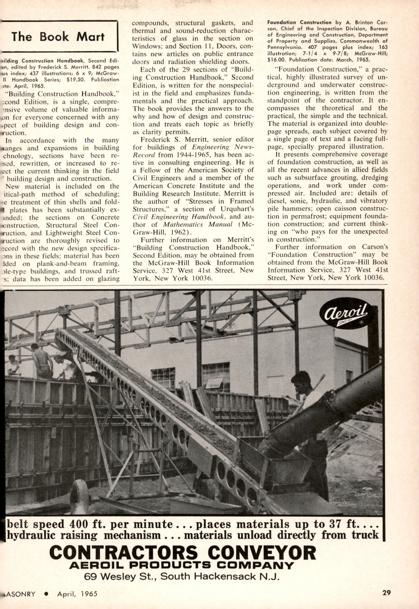 Masonry Magazine April 1965 Page. 29