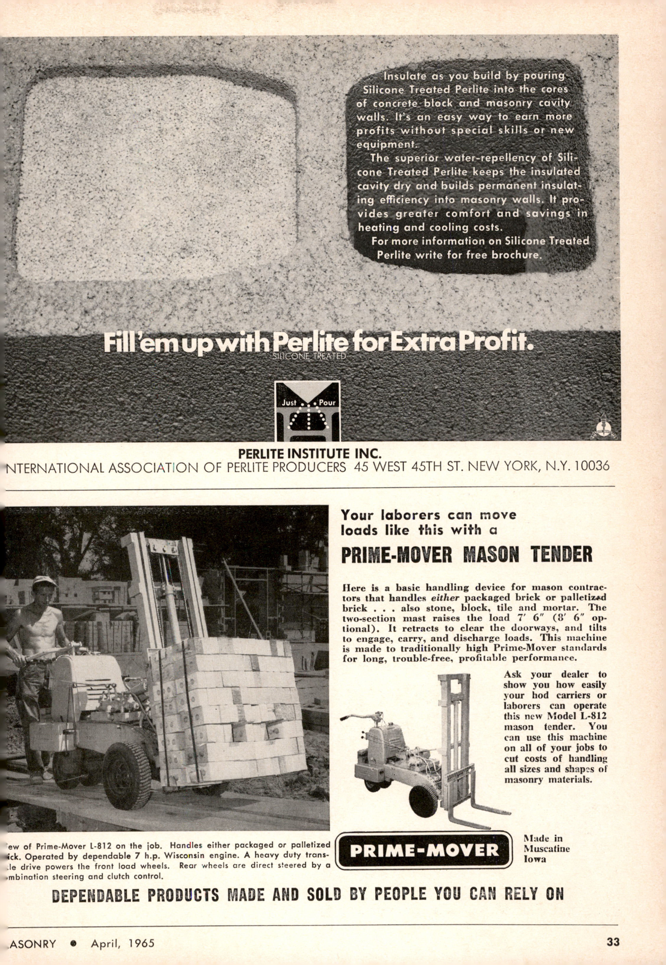 Masonry Magazine April 1965 Page. 33