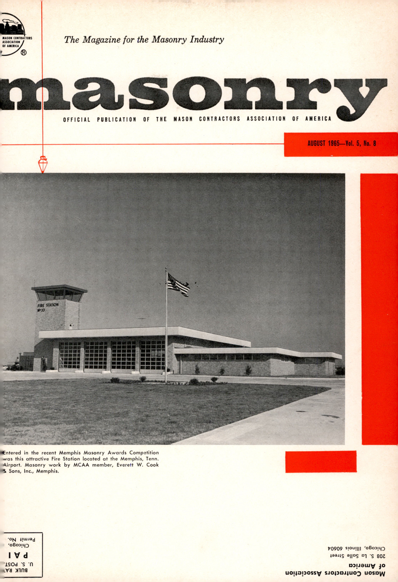 Masonry Magazine August 1965 Page. 1
