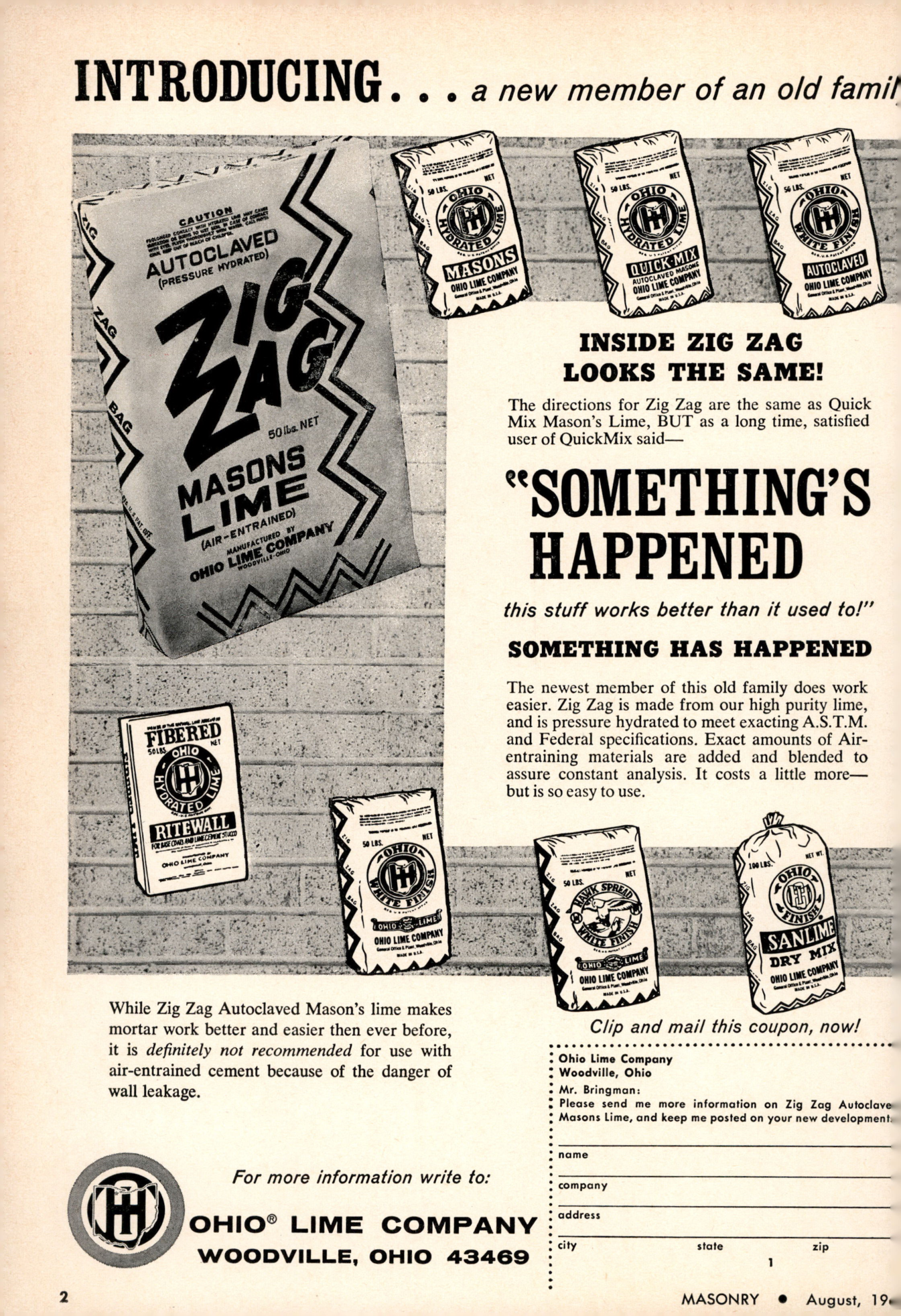 Masonry Magazine August 1965 Page. 2