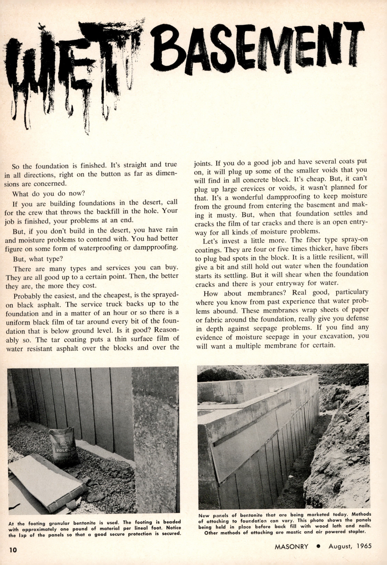Masonry Magazine August 1965 Page. 10