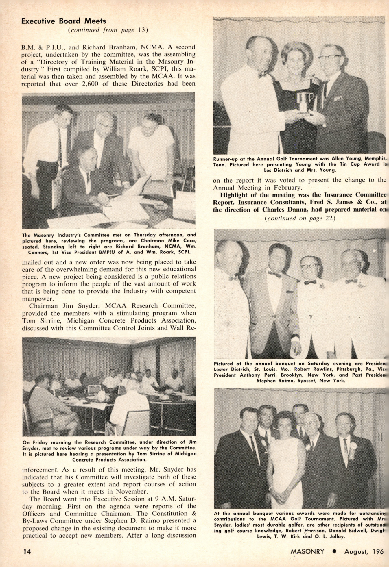 Masonry Magazine August 1965 Page. 14