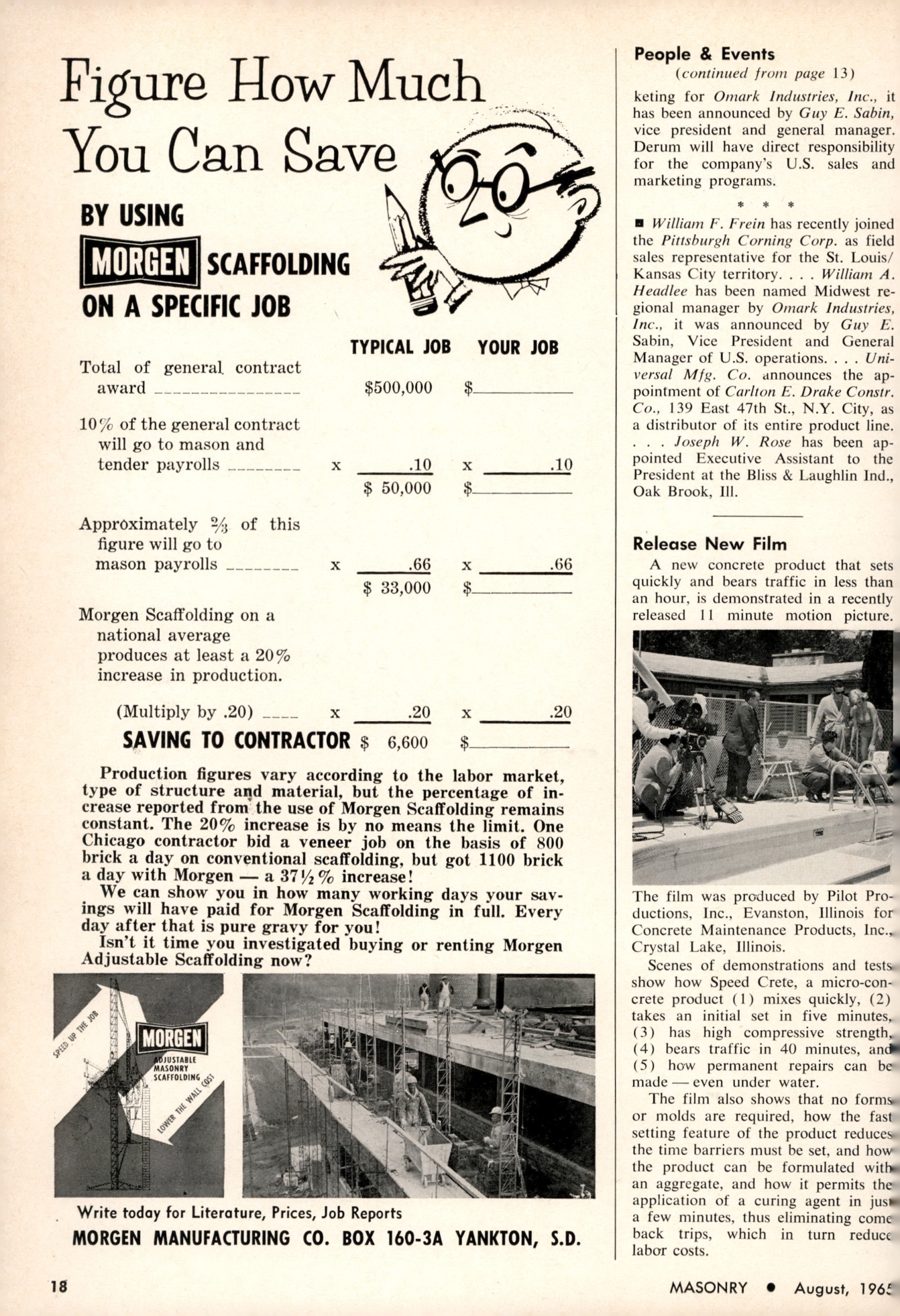 Masonry Magazine August 1965 Page. 18