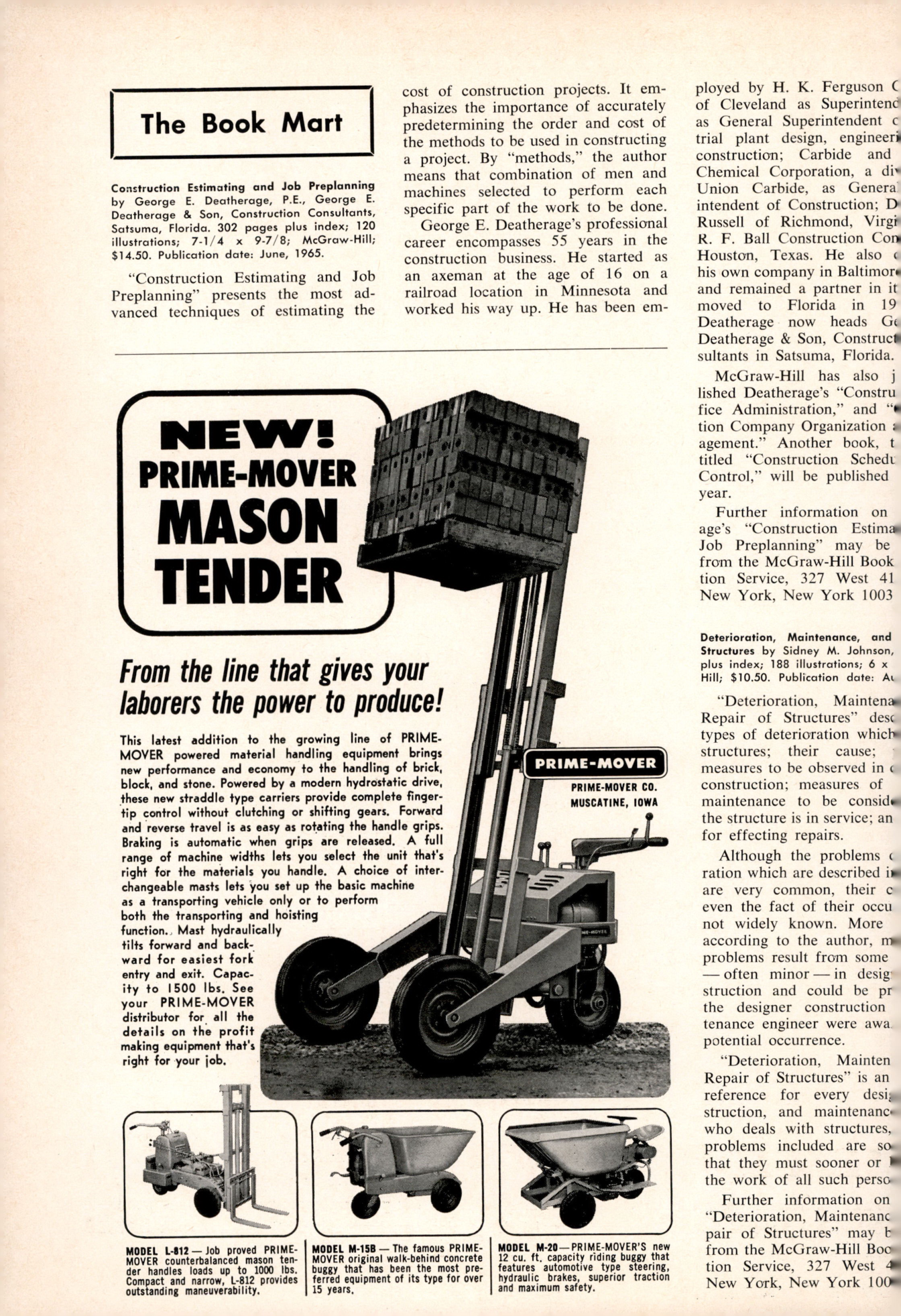 Masonry Magazine August 1965 Page. 20
