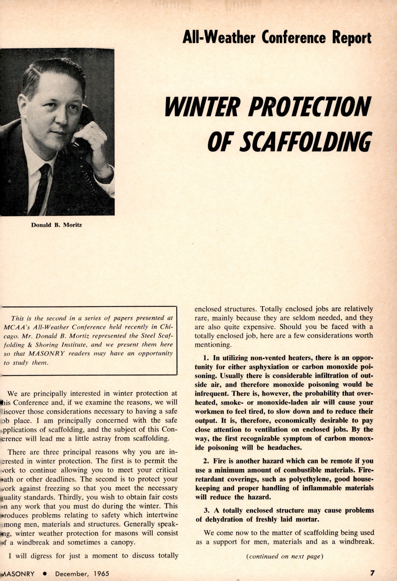 Masonry Magazine December 1965 Page. 7