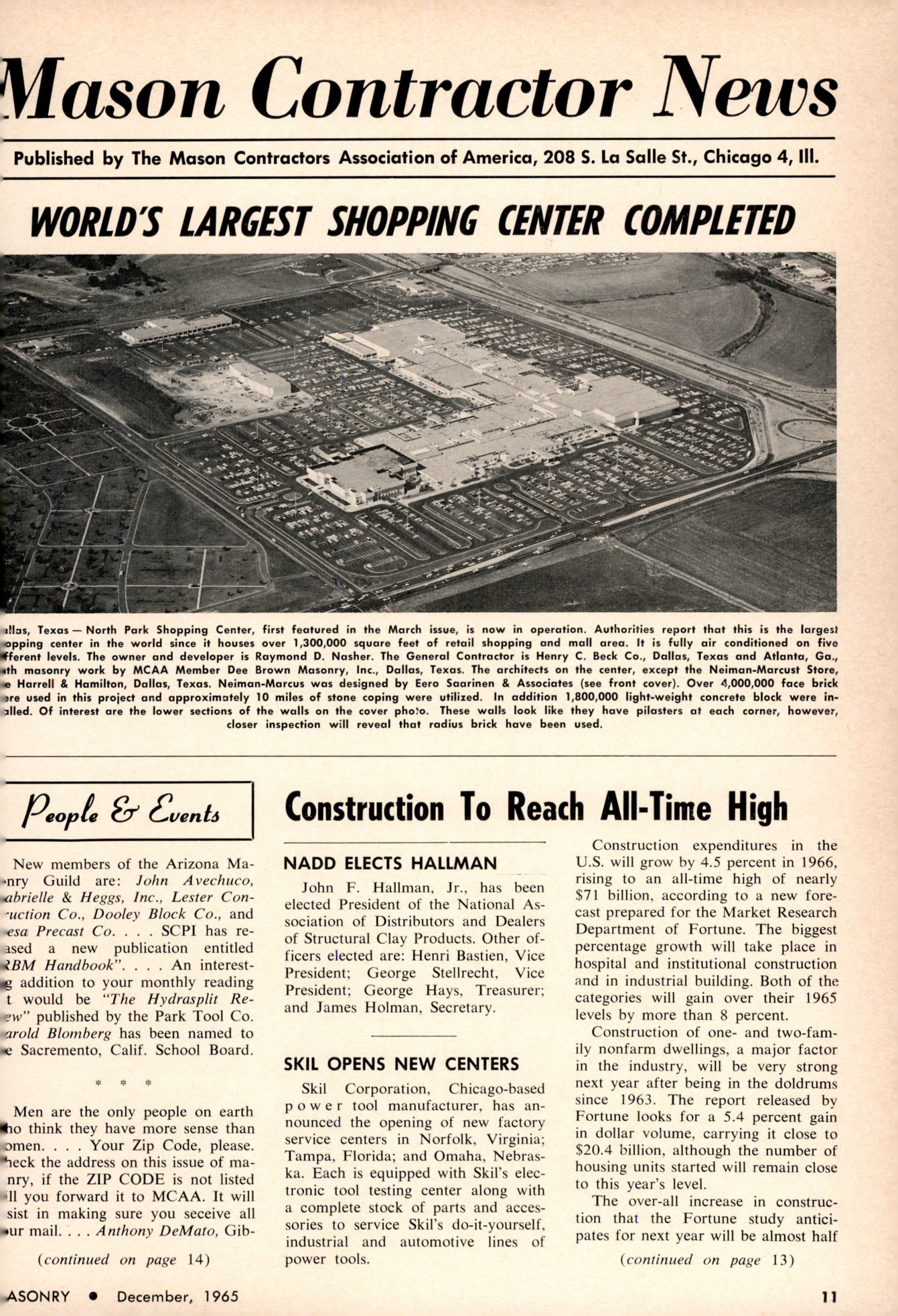 Masonry Magazine December 1965 Page. 11