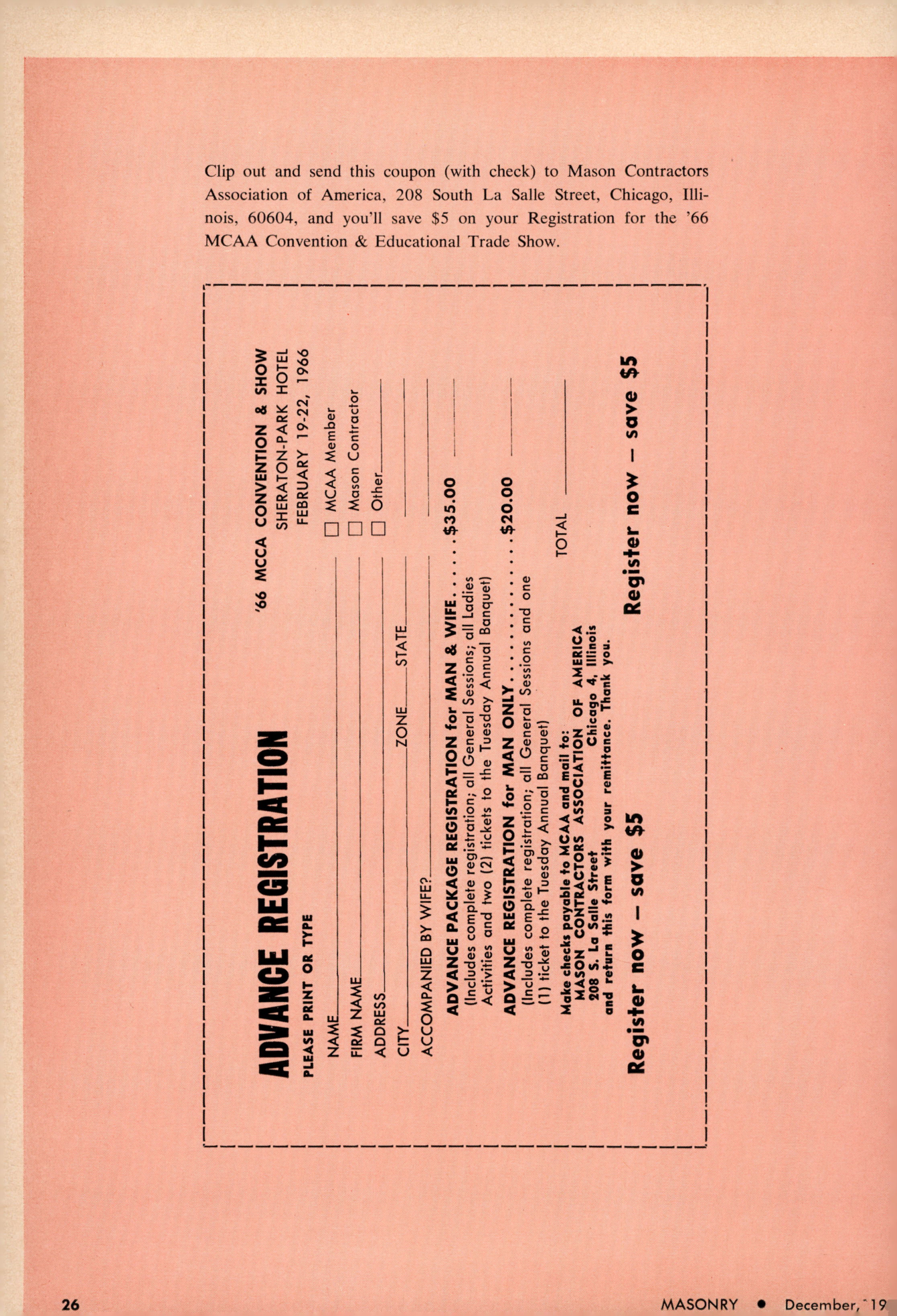 Masonry Magazine December 1965 Page. 26