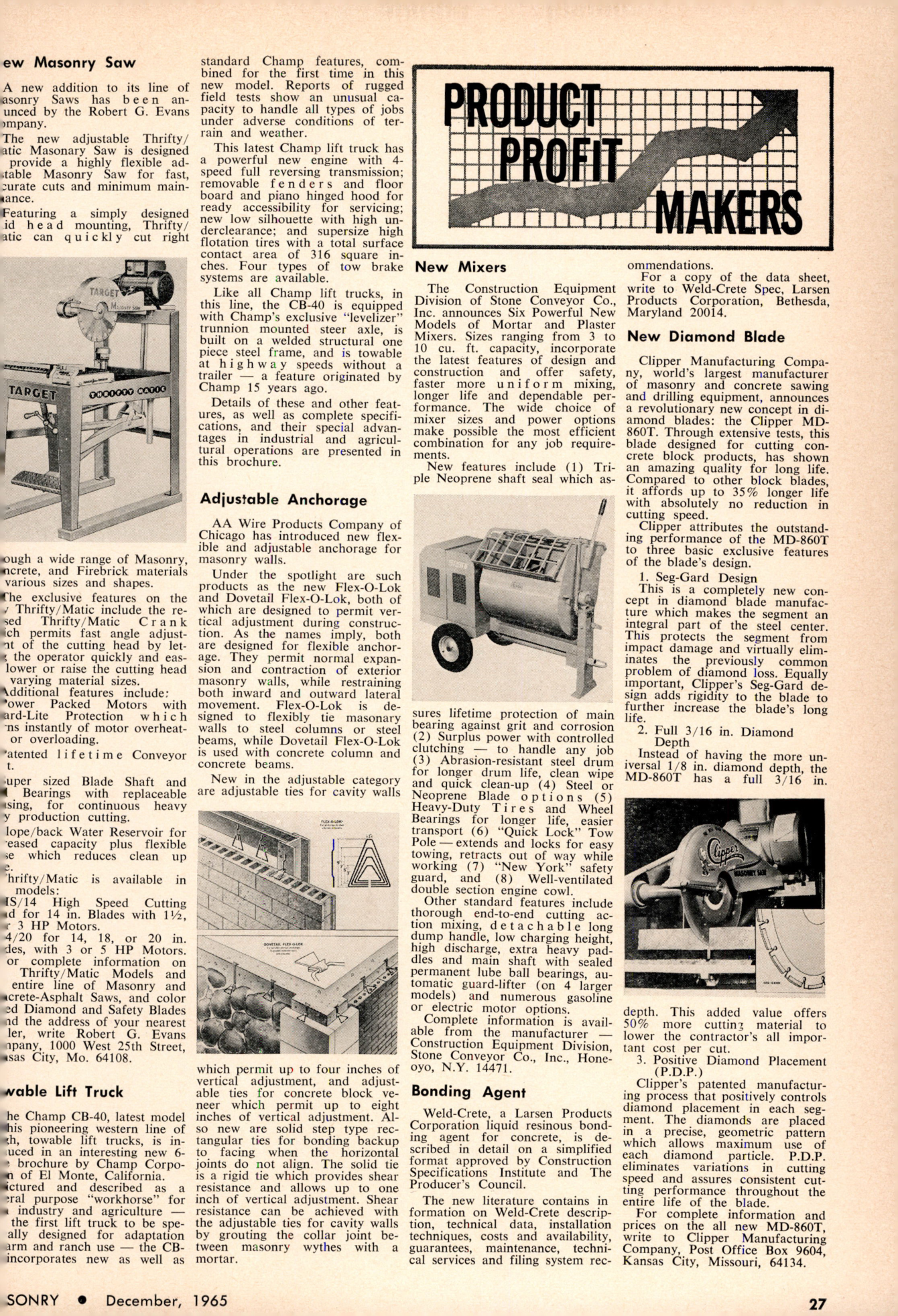 Masonry Magazine December 1965 Page. 27