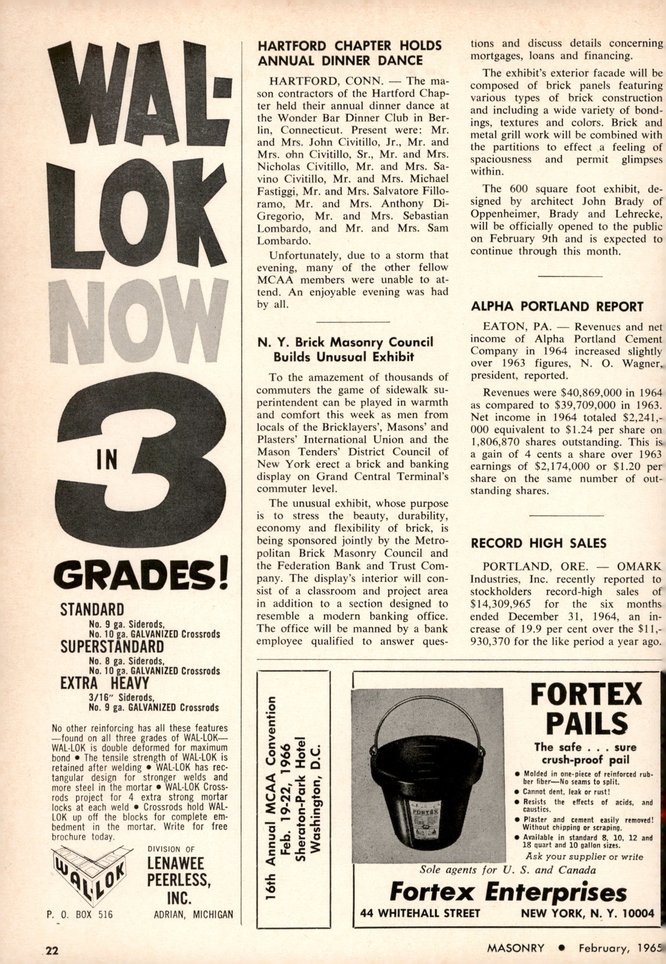Masonry Magazine February 1965 Page. 22