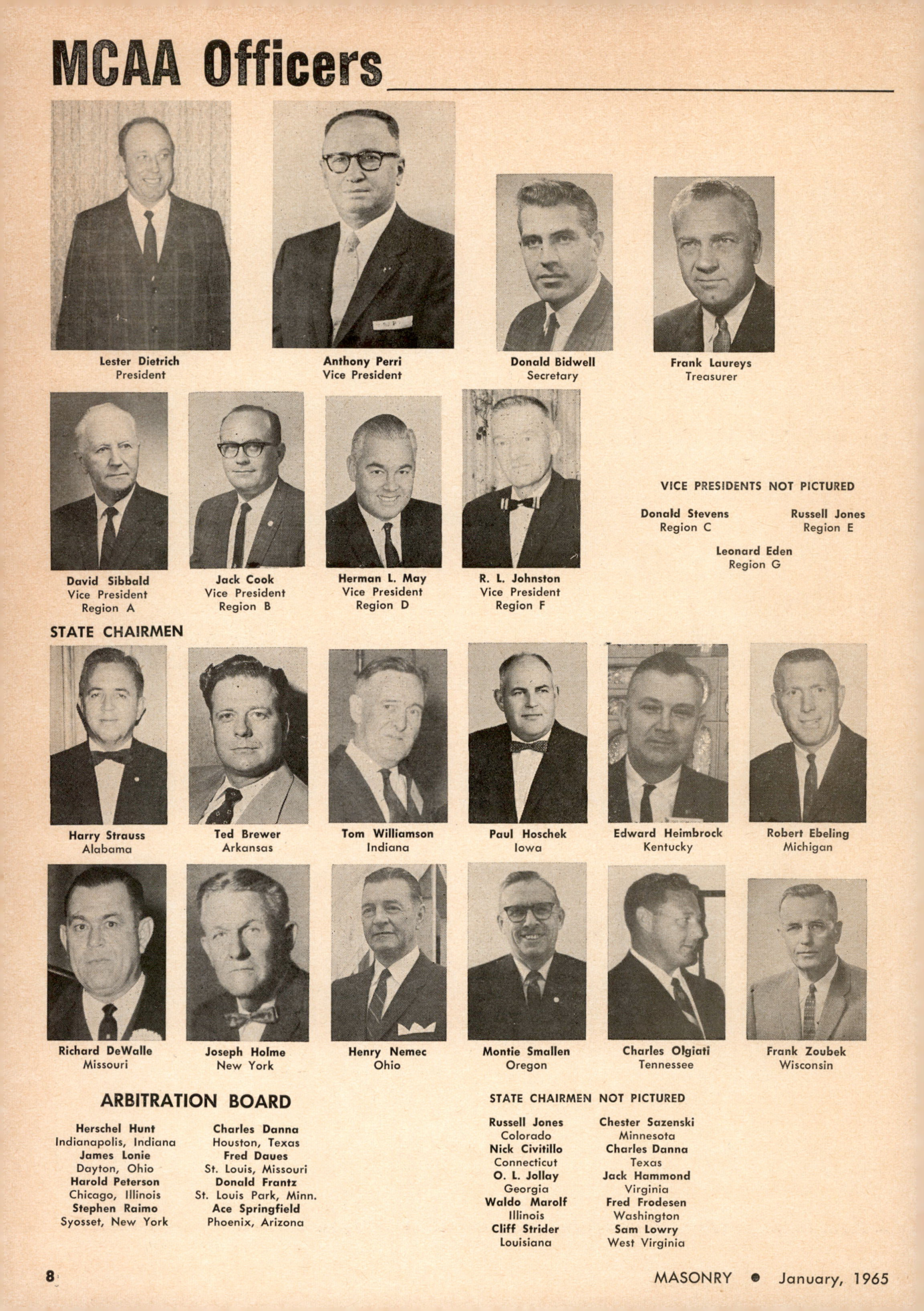 Masonry Magazine January 1965 Page. 8