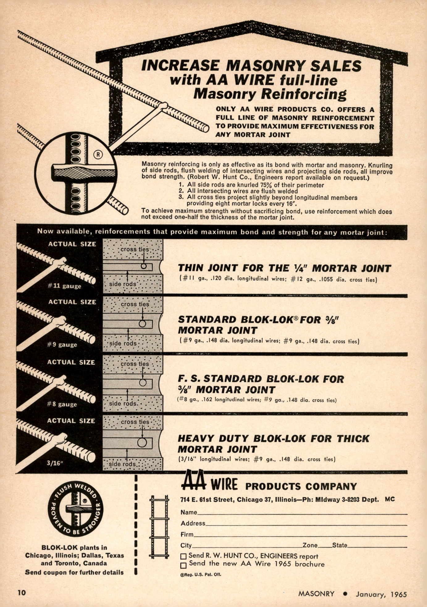 Masonry Magazine January 1965 Page. 10