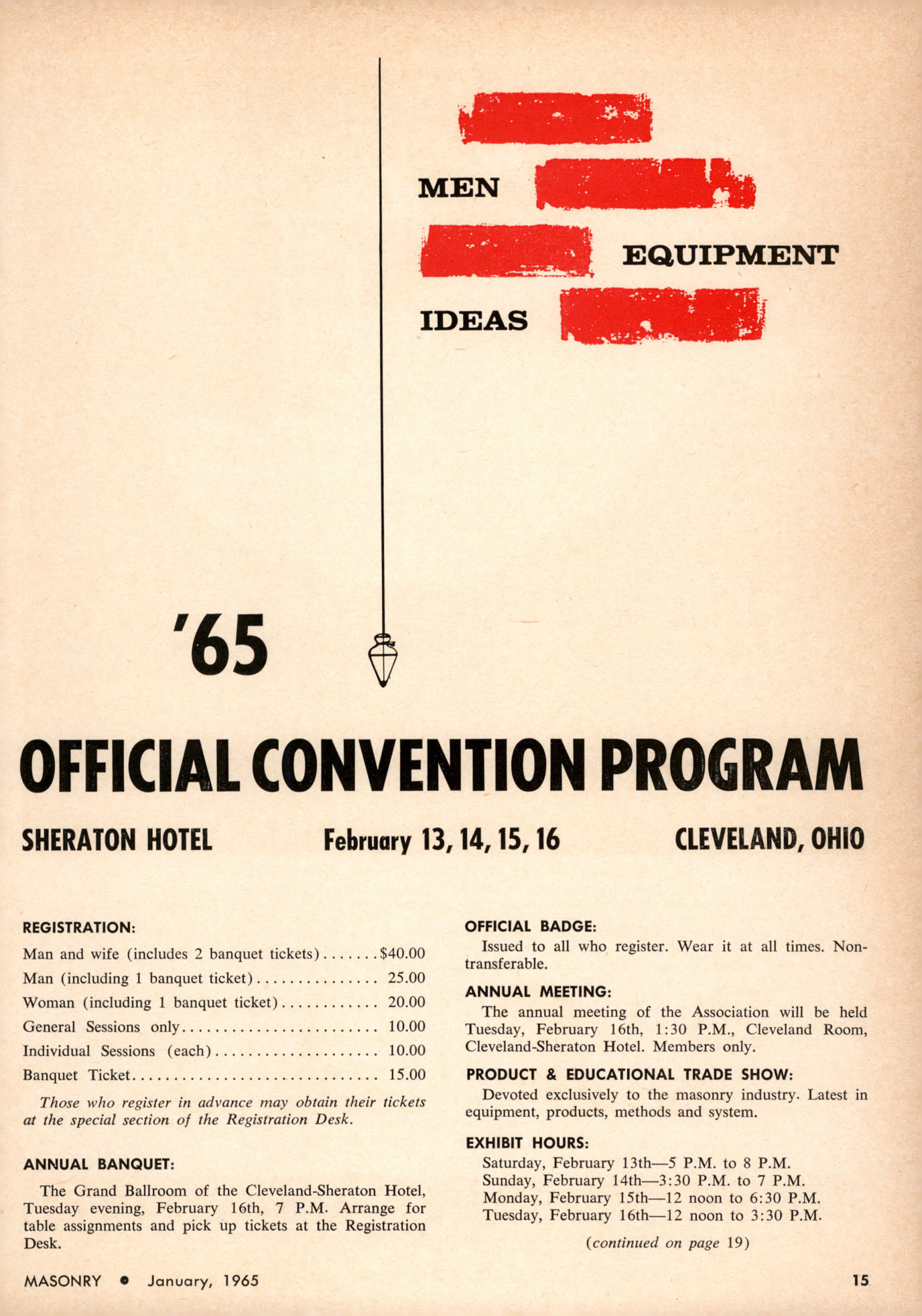 Masonry Magazine January 1965 Page. 15