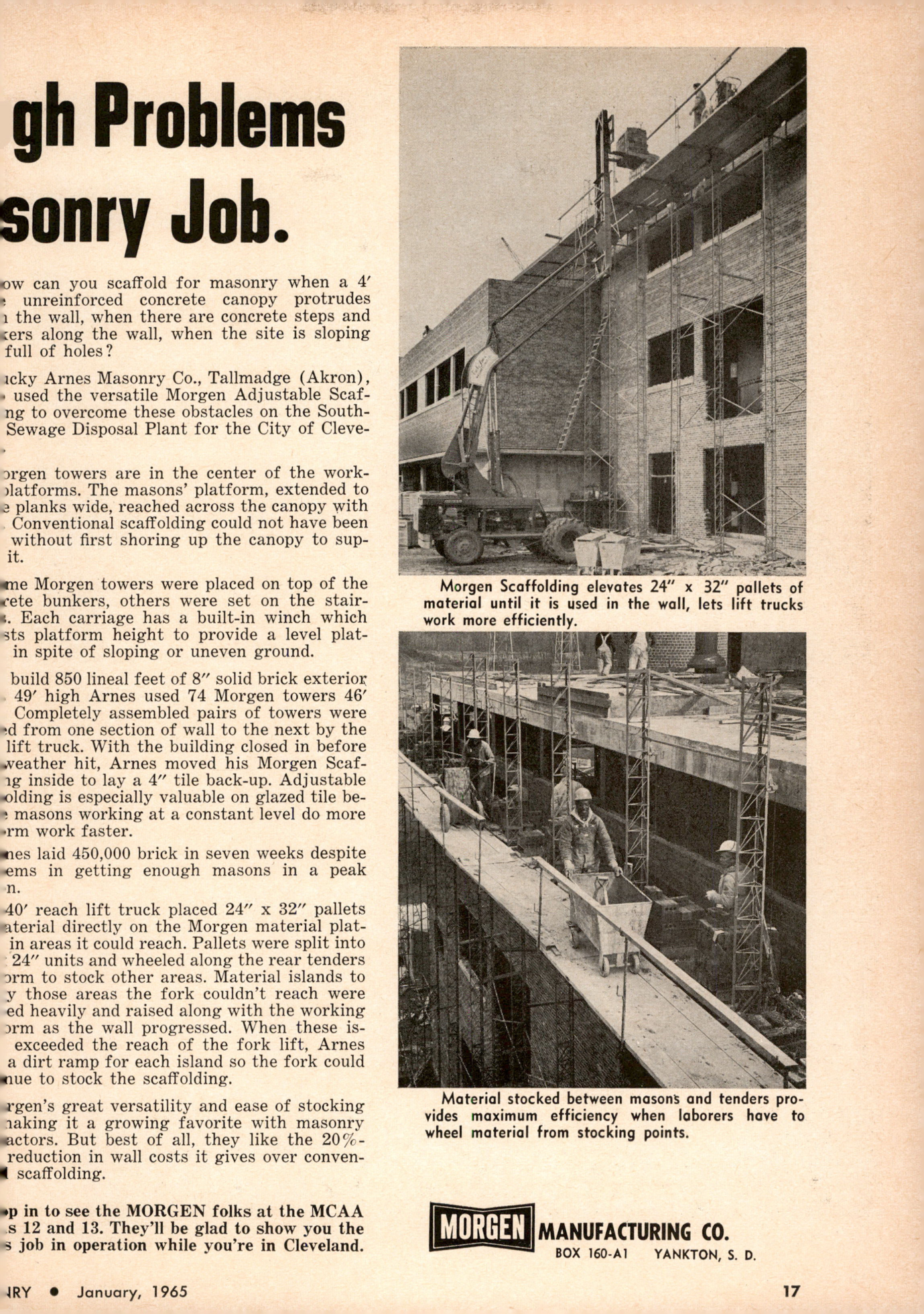 Masonry Magazine January 1965 Page. 17