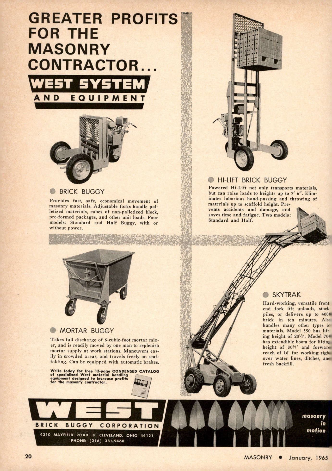 Masonry Magazine January 1965 Page. 20