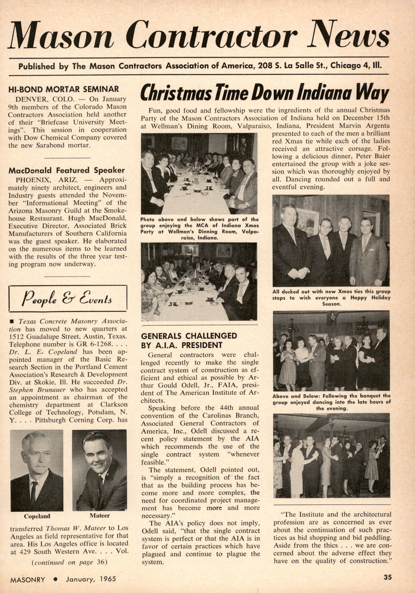Masonry Magazine January 1965 Page. 35
