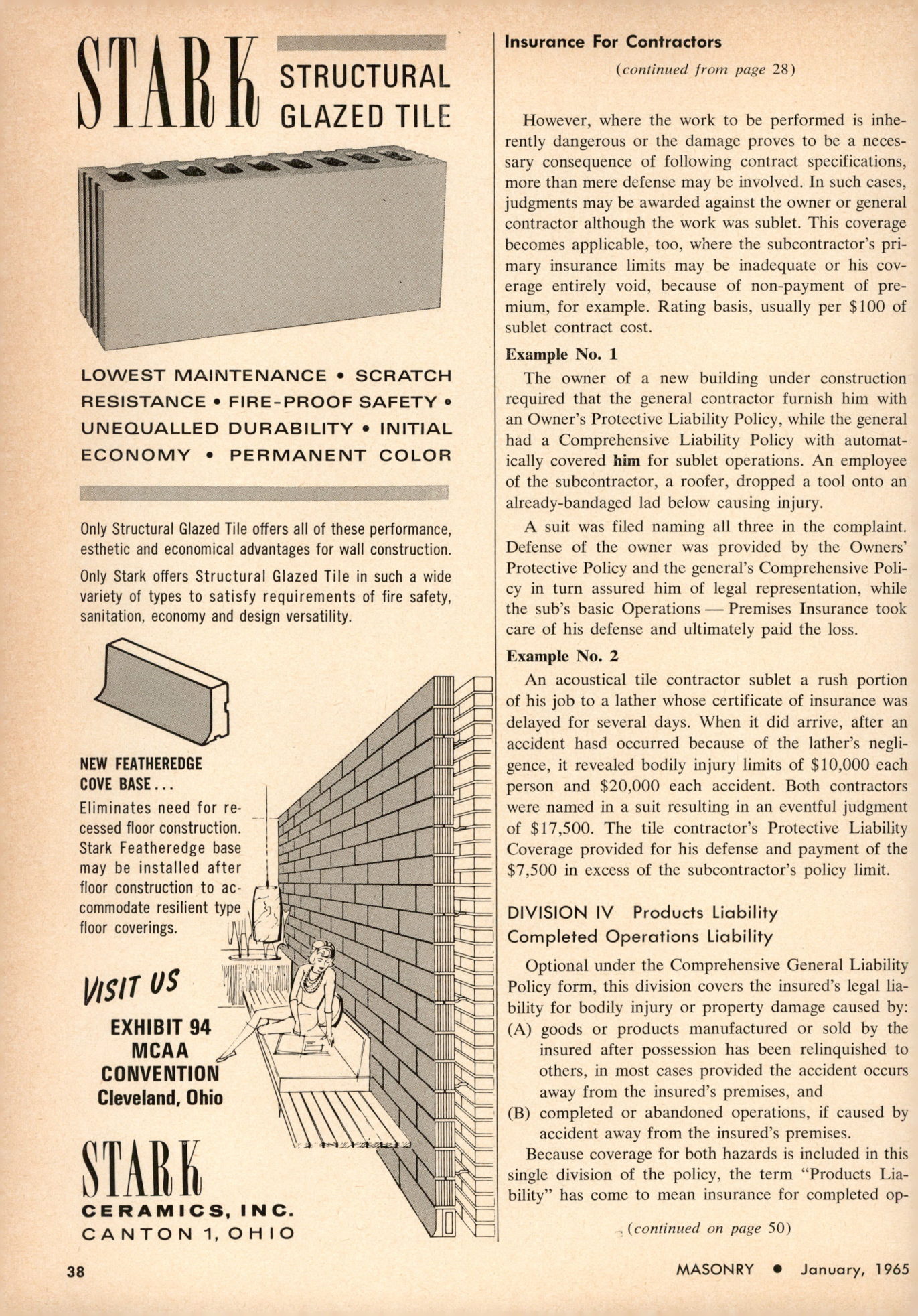 Masonry Magazine January 1965 Page. 38