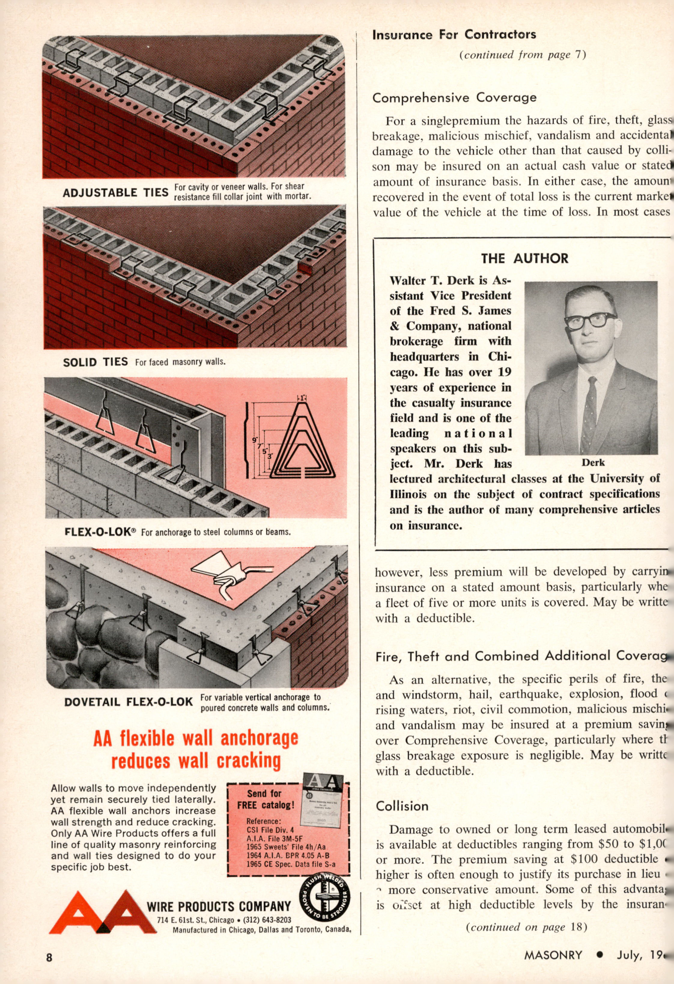Masonry Magazine July 1965 Page. 8