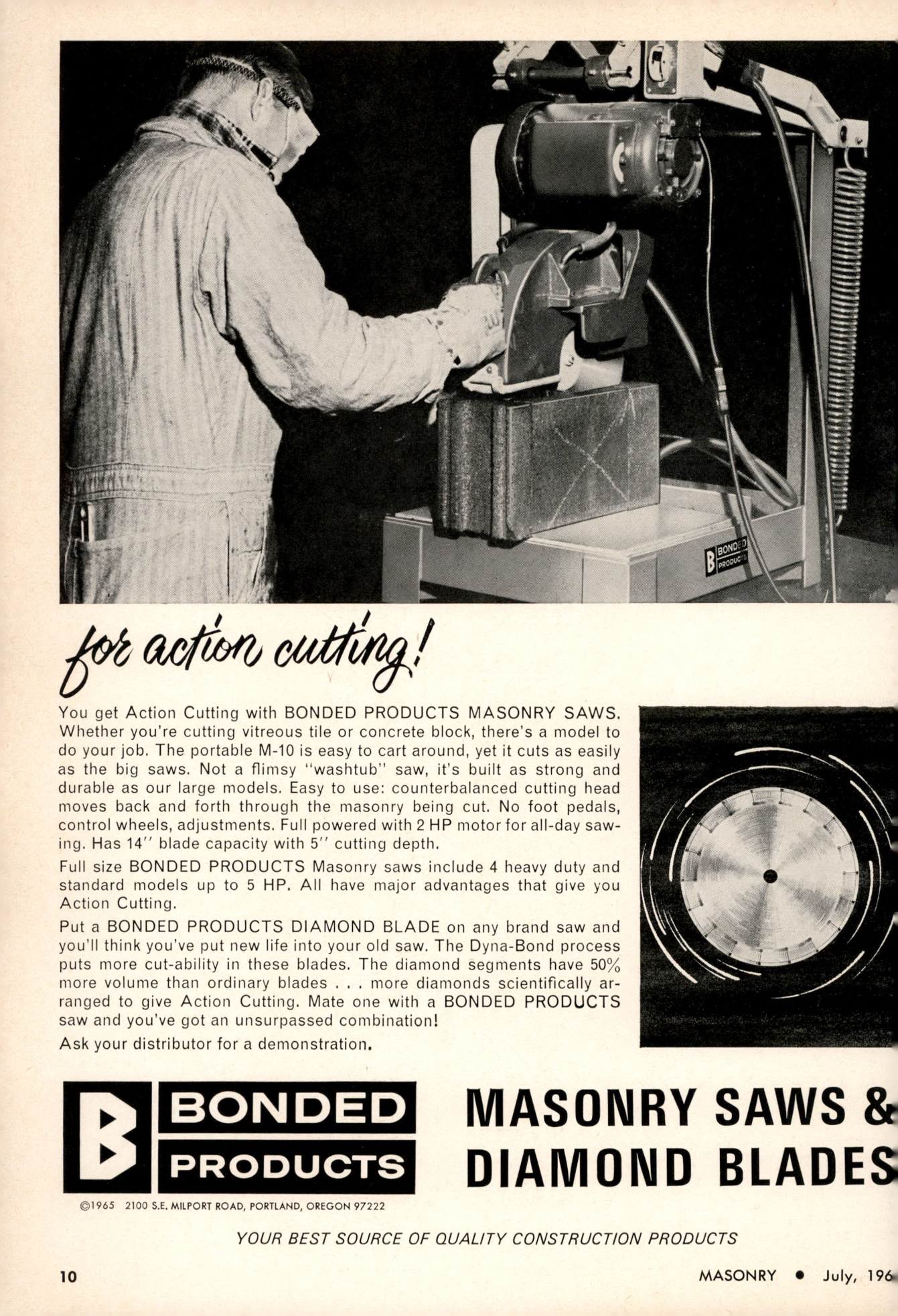 Masonry Magazine July 1965 Page. 10