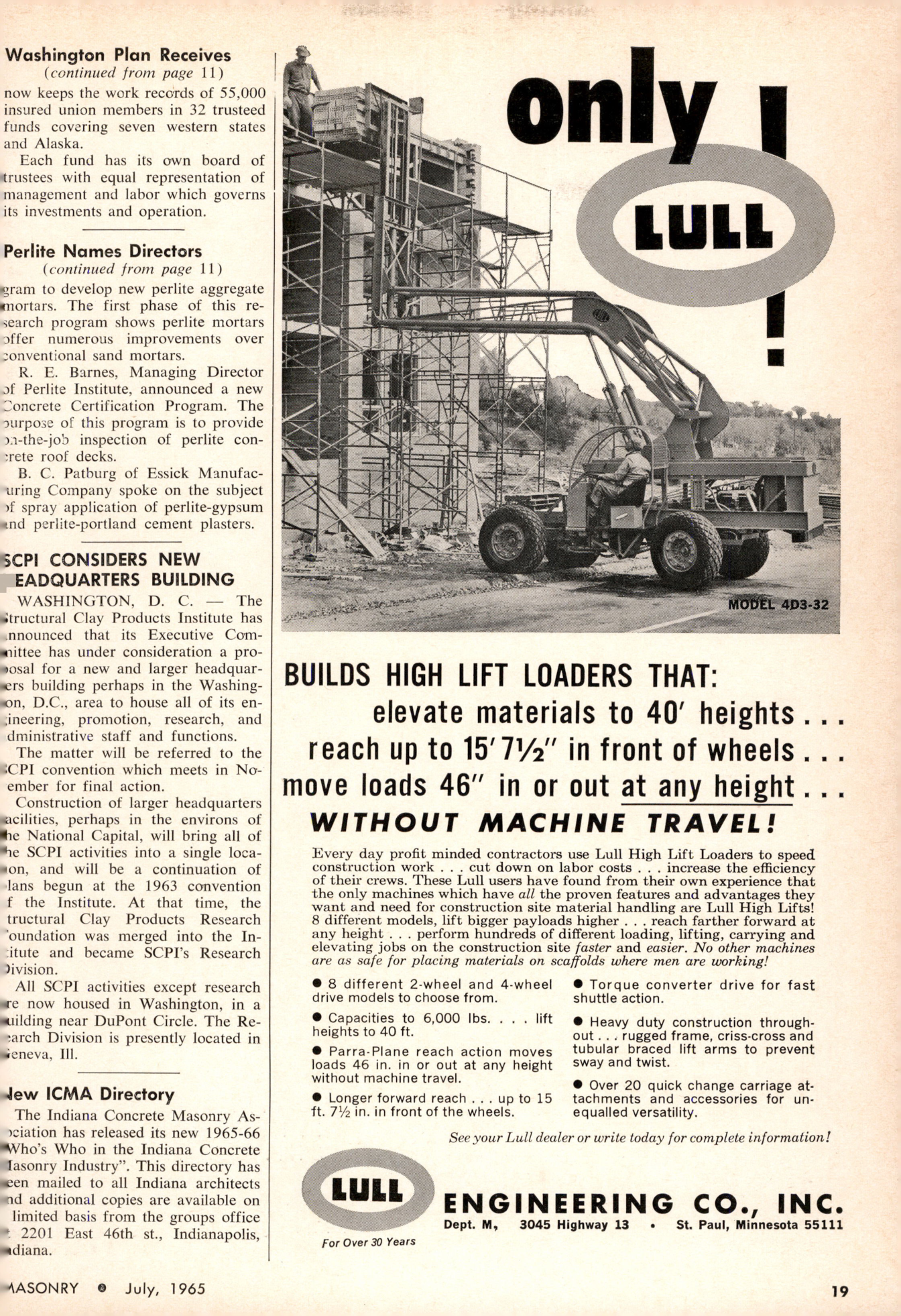 Masonry Magazine July 1965 Page. 19