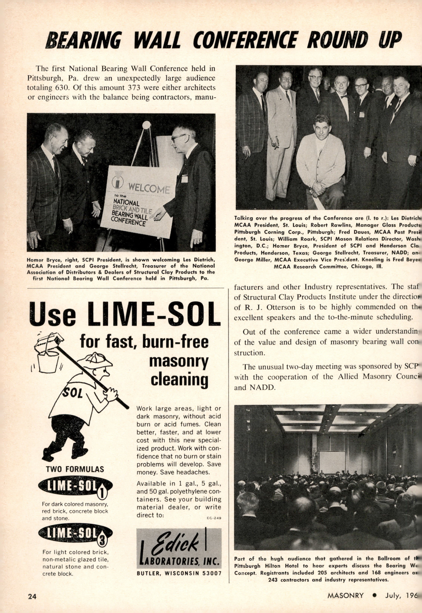 Masonry Magazine July 1965 Page. 24
