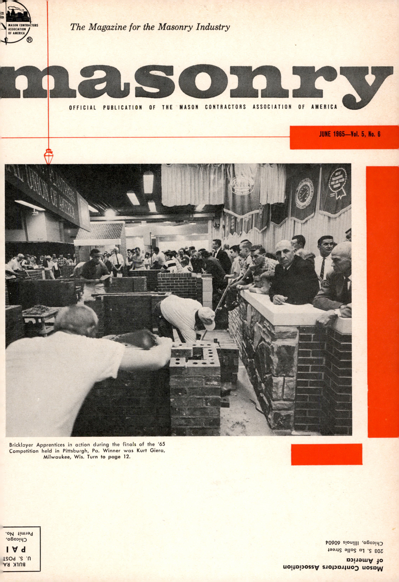 Masonry Magazine June 1965 Page. 1
