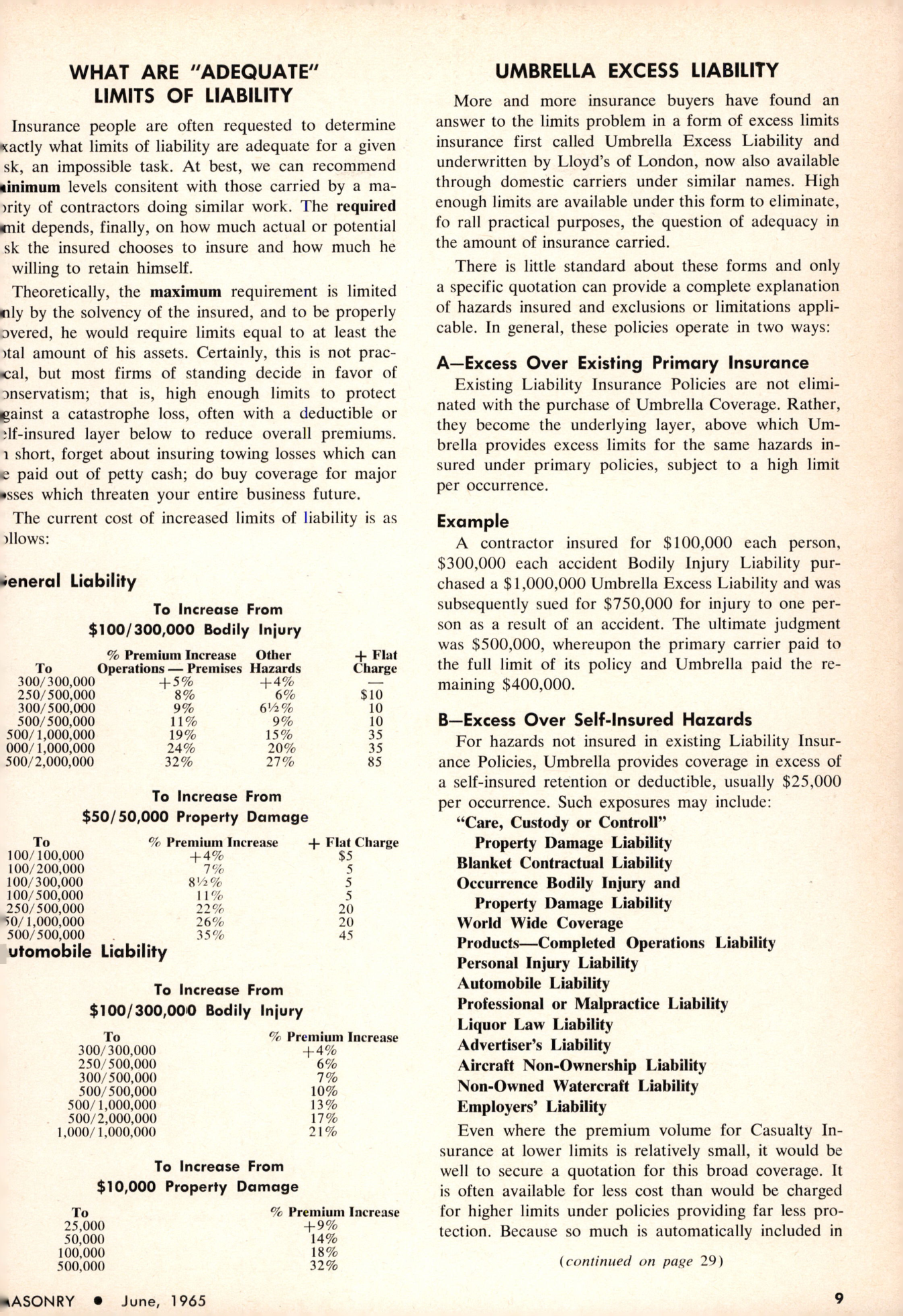 Masonry Magazine June 1965 Page. 9