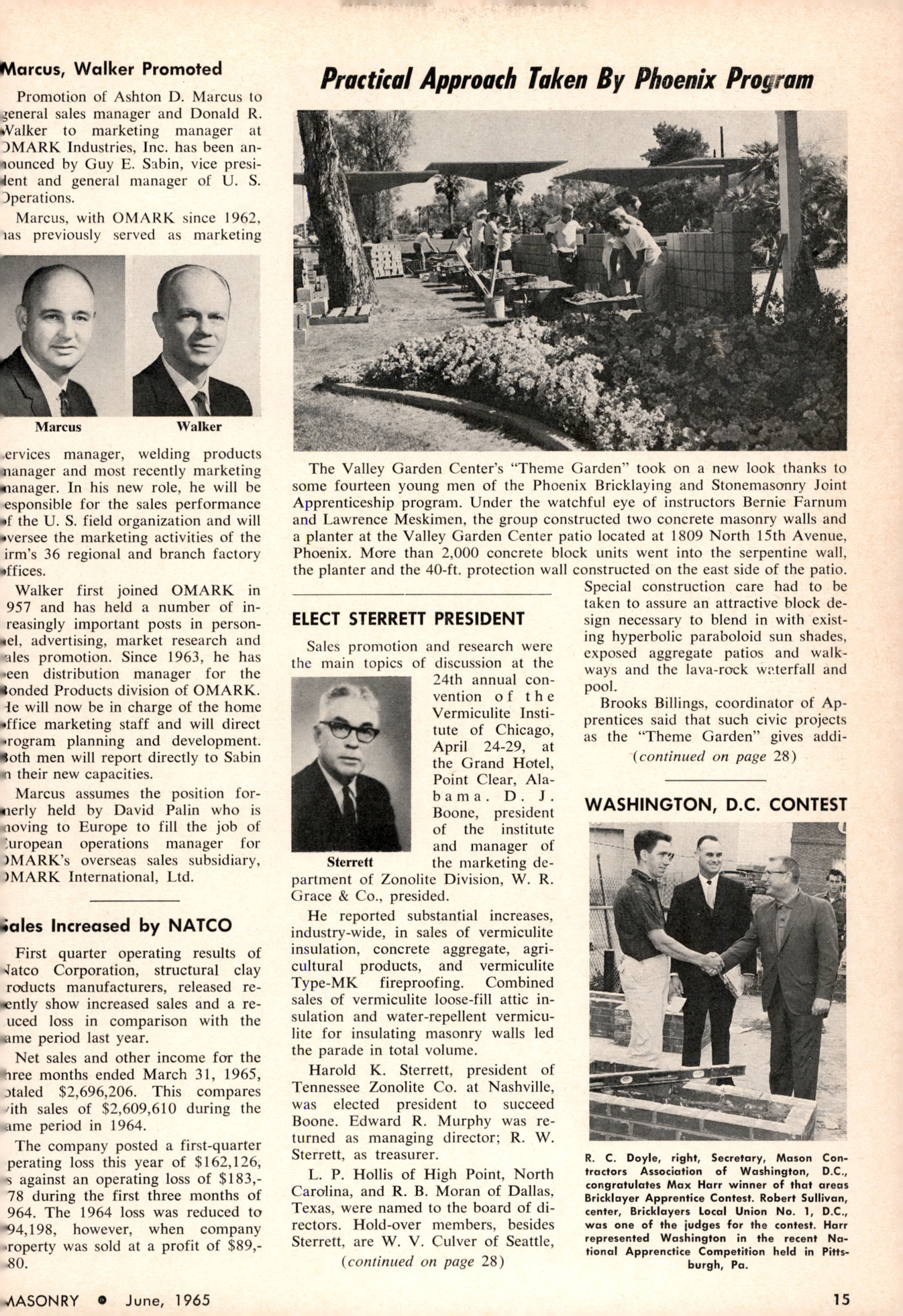 Masonry Magazine June 1965 Page. 15